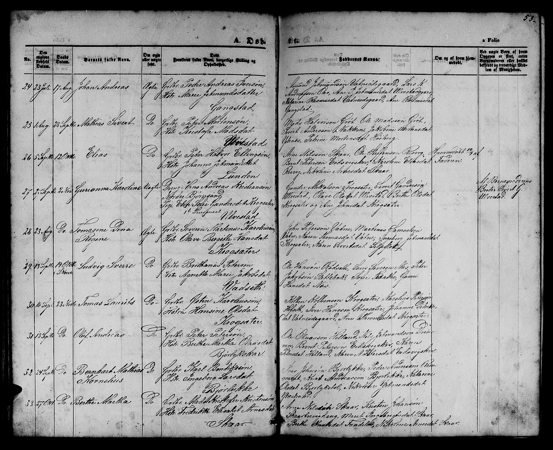 Ministerialprotokoller, klokkerbøker og fødselsregistre - Møre og Romsdal, AV/SAT-A-1454/525/L0375: Parish register (copy) no. 525C01, 1865-1879, p. 53