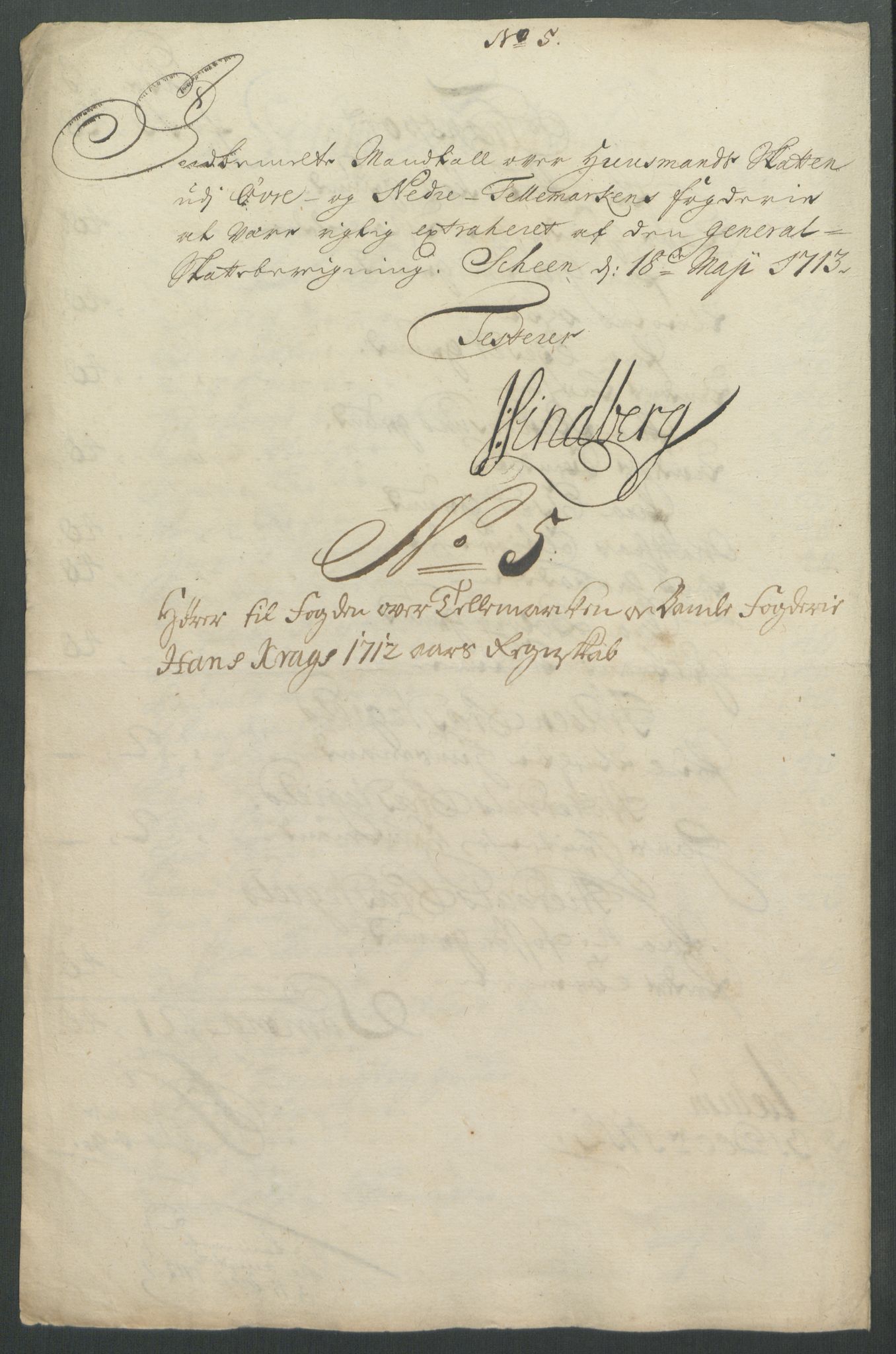 Rentekammeret inntil 1814, Reviderte regnskaper, Fogderegnskap, RA/EA-4092/R36/L2123: Fogderegnskap Øvre og Nedre Telemark og Bamble, 1712, p. 70