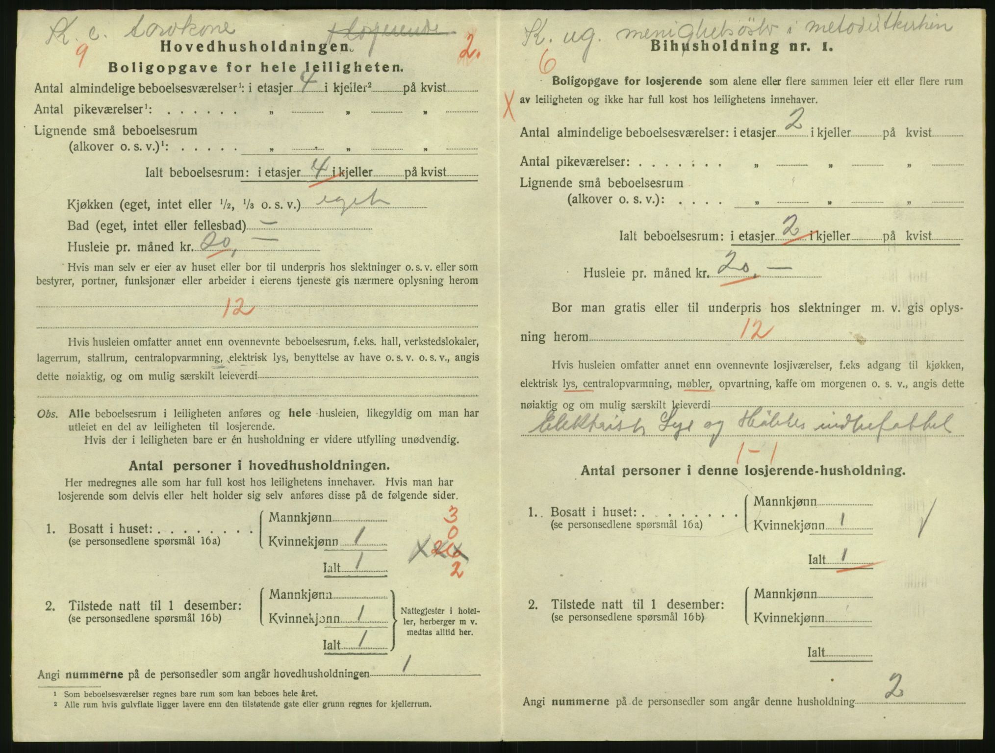 SAK, 1920 census for Arendal, 1920, p. 4373