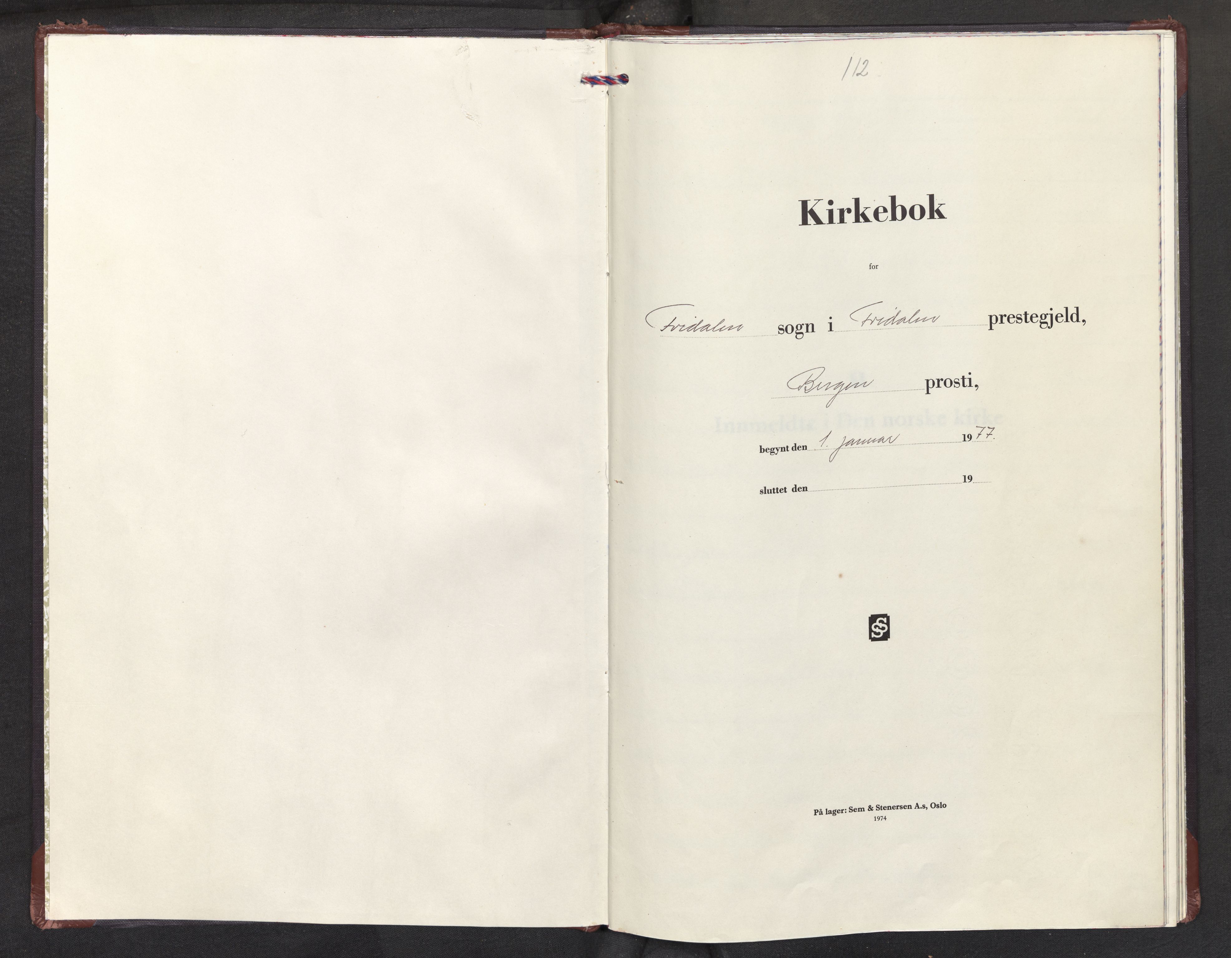 Fridalen sokneprestembete, AV/SAB-A-99933: Parish register (official) no. E 1, 1977-2010