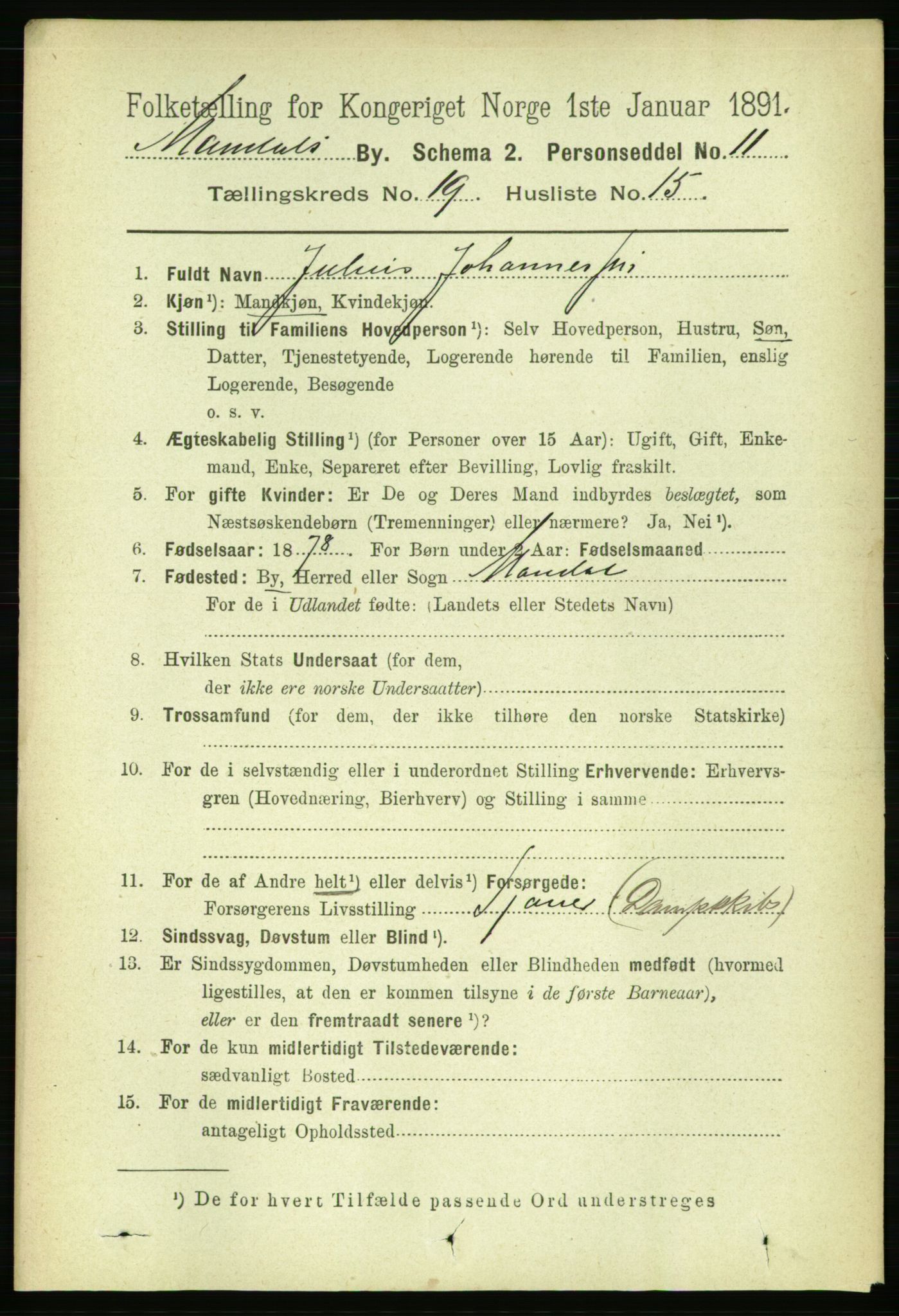 RA, 1891 census for 1002 Mandal, 1891, p. 3907