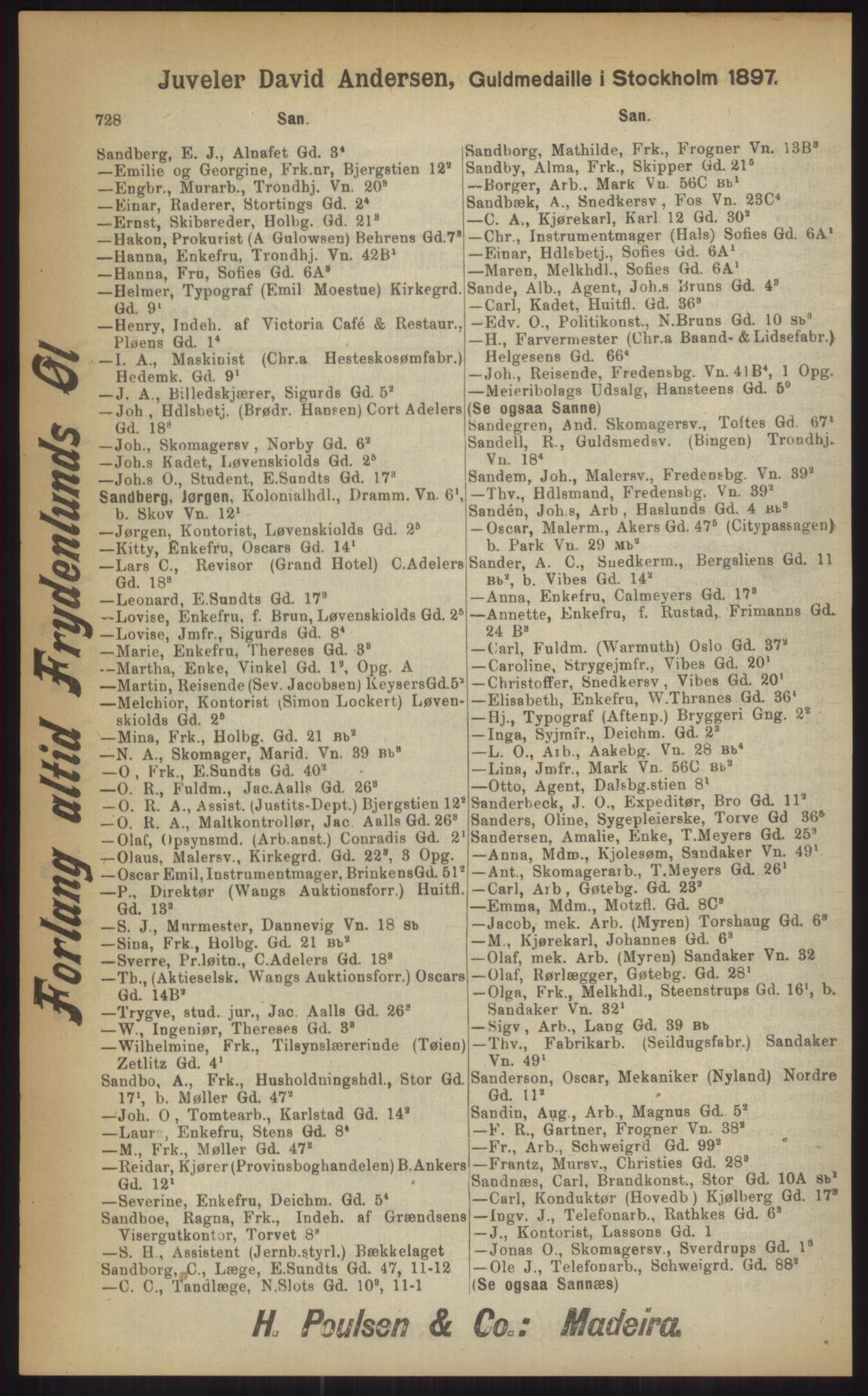 Kristiania/Oslo adressebok, PUBL/-, 1903, p. 728