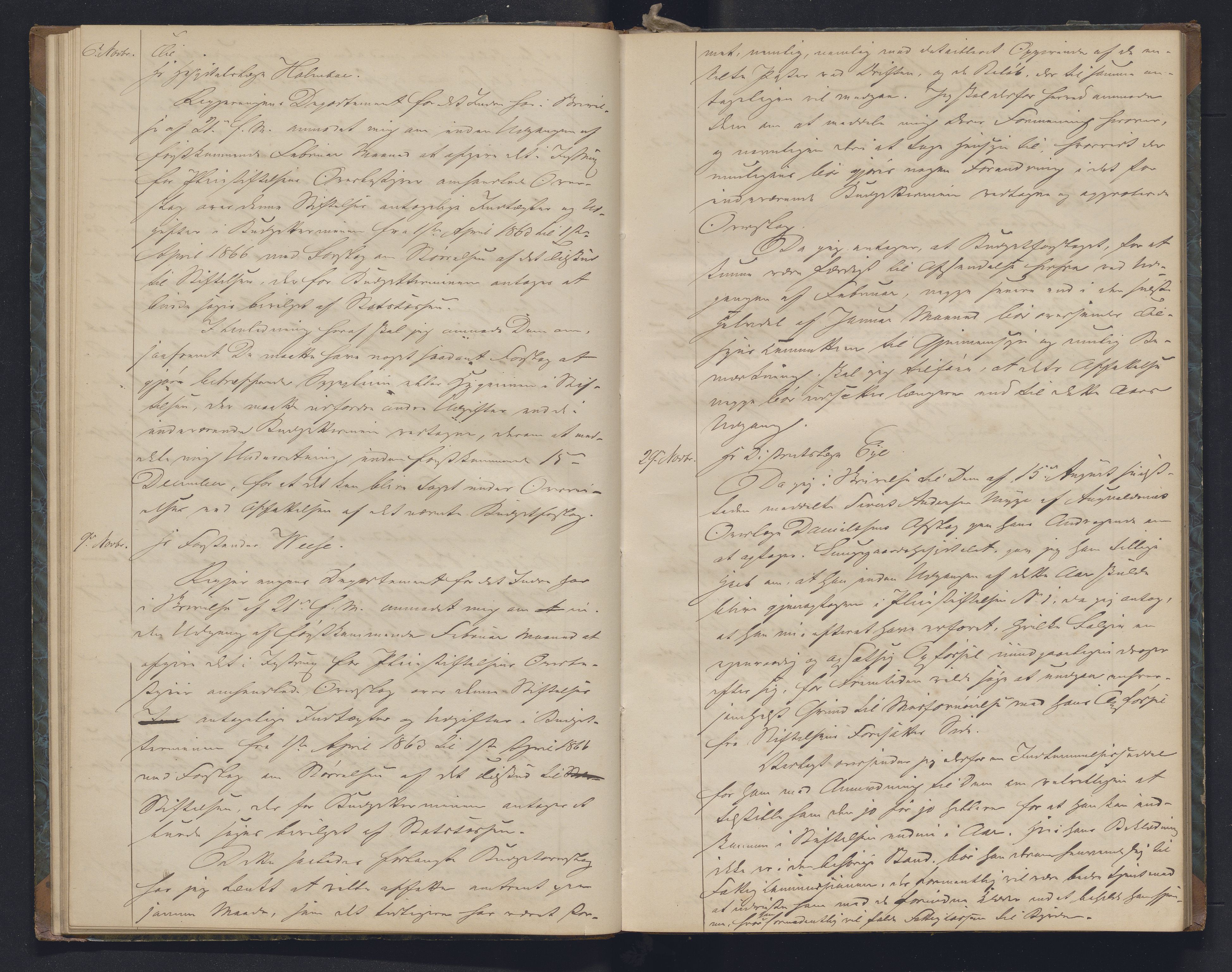 Lepraarkiver - Overlegen for den spedalske sykdom, AV/SAB-A-61001/B.b/L0006: Kopibok, 1860-1874