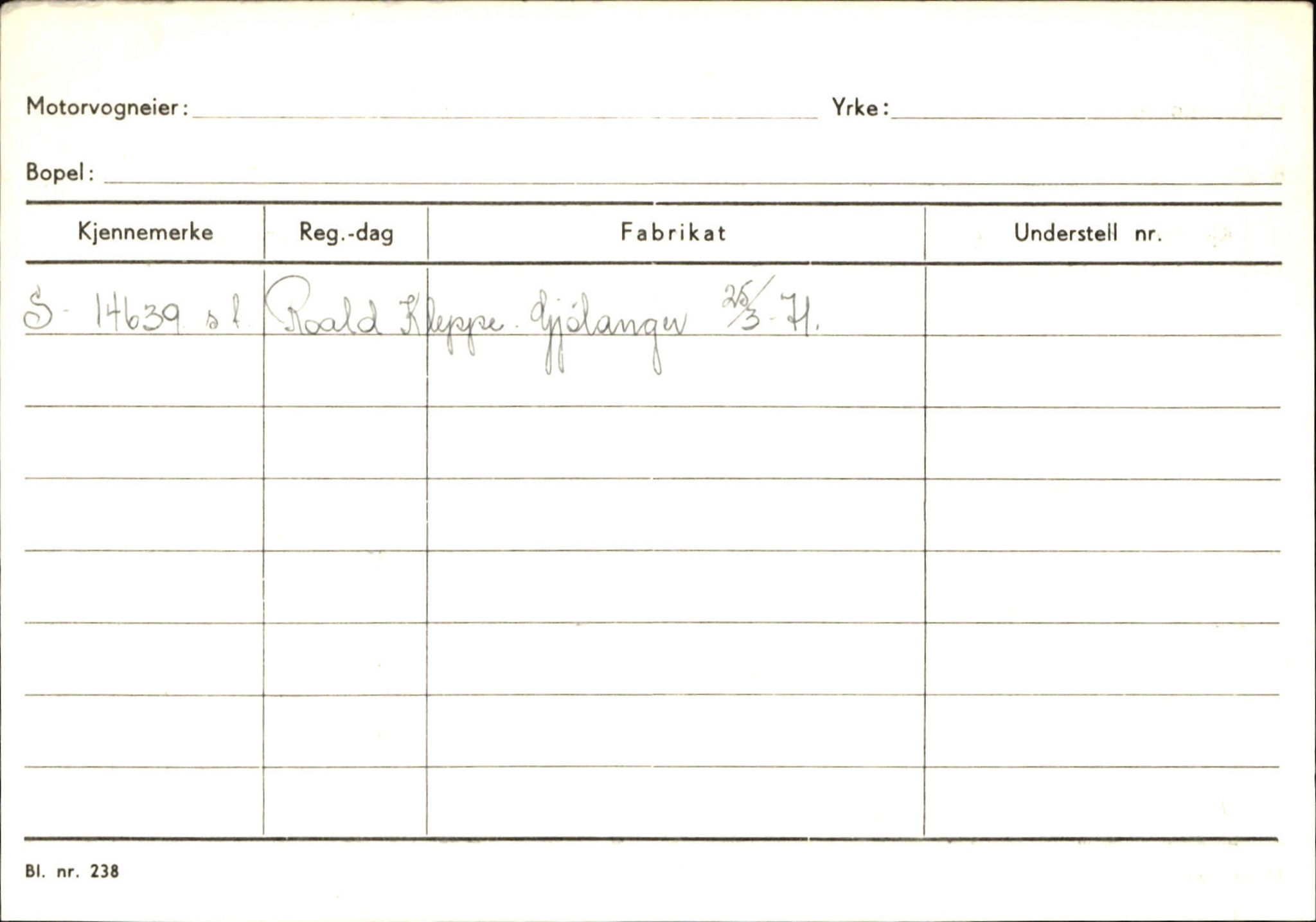 Statens vegvesen, Sogn og Fjordane vegkontor, AV/SAB-A-5301/4/F/L0125: Eigarregister Sogndal V-Å. Aurland A-Å. Fjaler A-N, 1945-1975, p. 2312