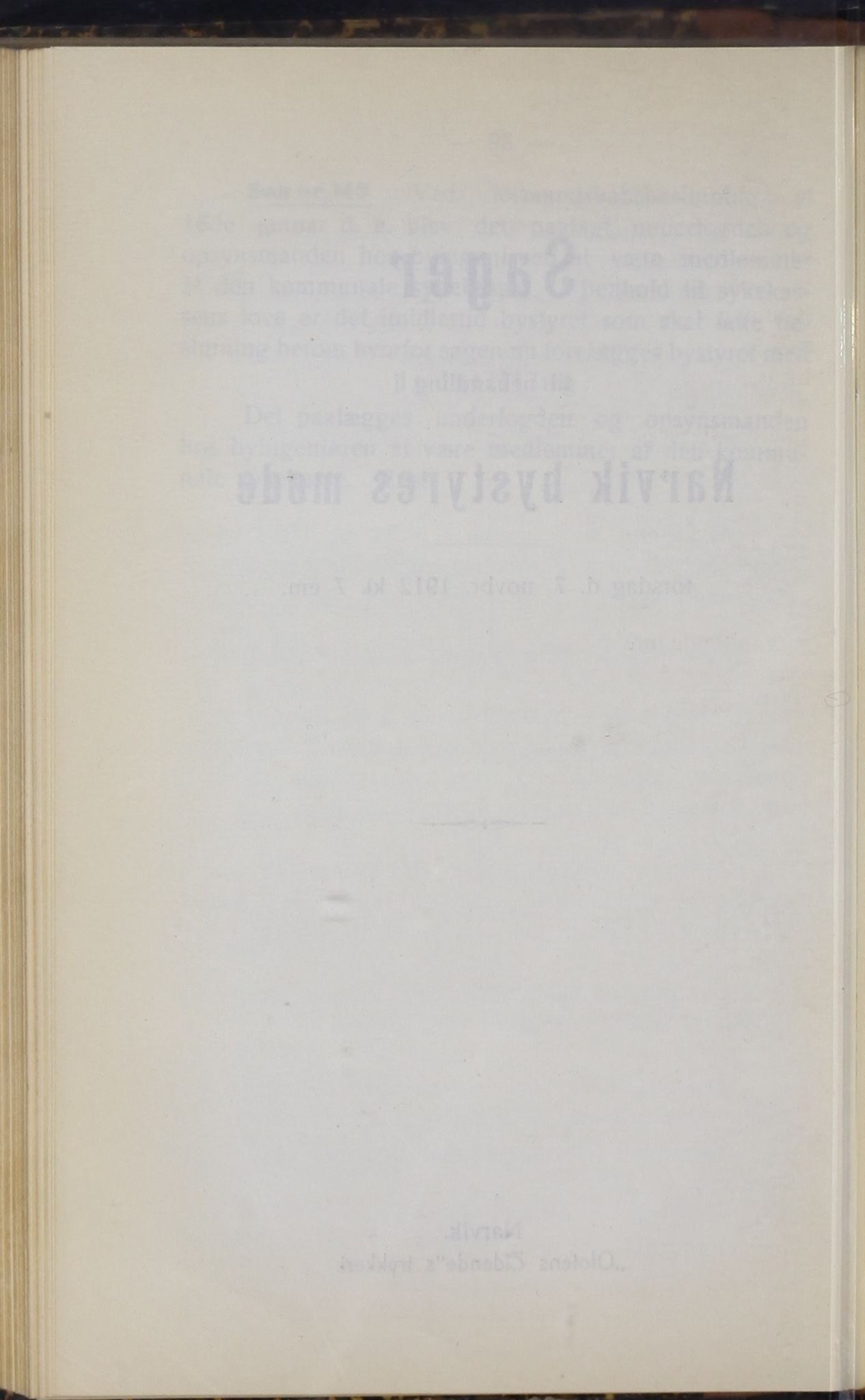 Narvik kommune. Formannskap , AIN/K-18050.150/A/Ab/L0002: Møtebok, 1912