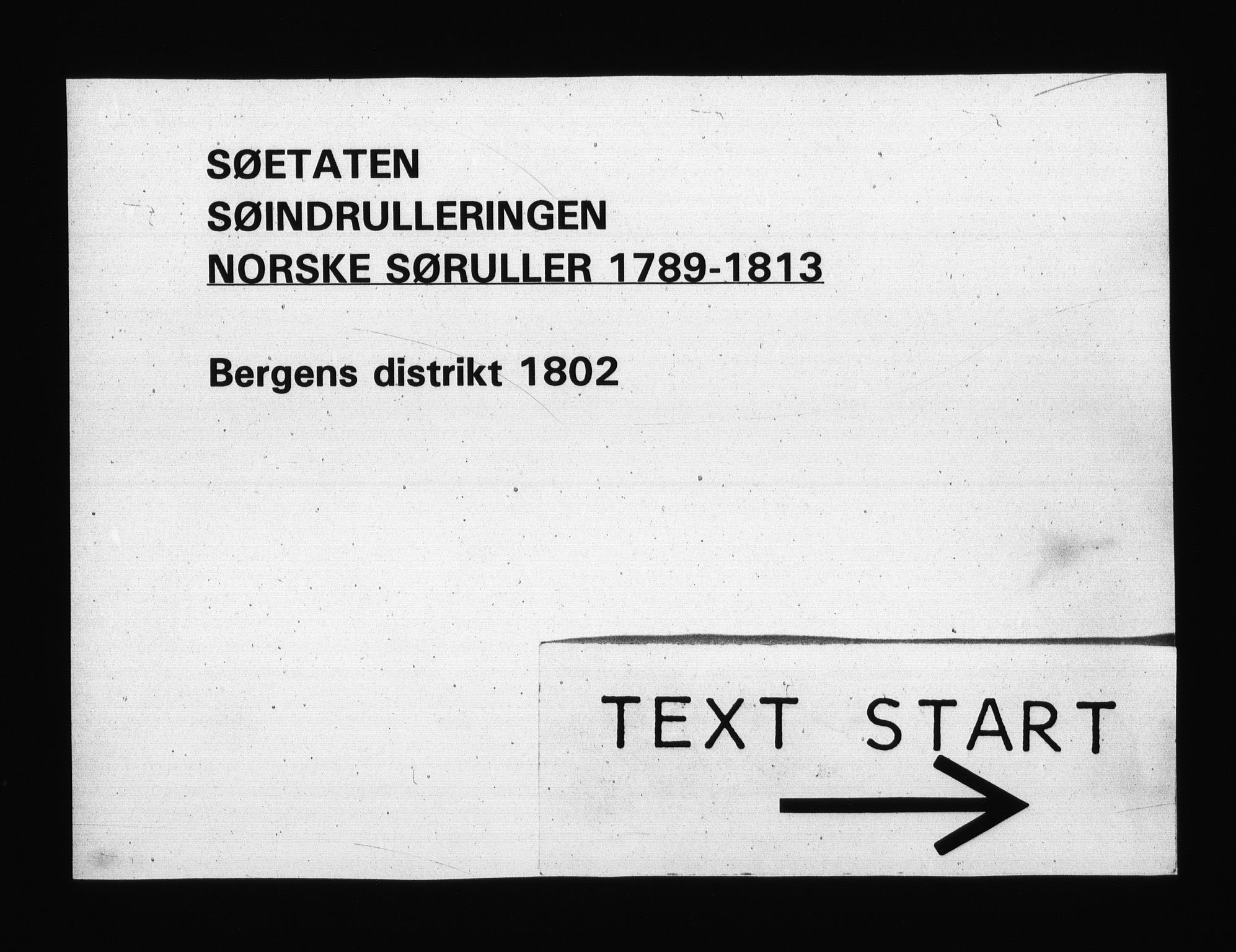 Sjøetaten, RA/EA-3110/F/L0242: Bergen distrikt, bind 1, 1802