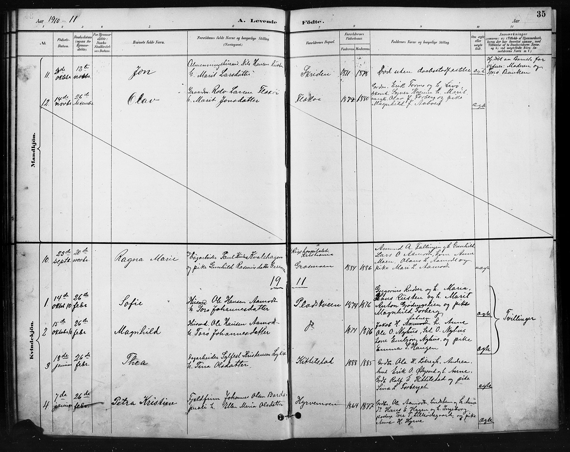 Skjåk prestekontor, SAH/PREST-072/H/Ha/Hab/L0004: Parish register (copy) no. 4, 1895-1921, p. 35