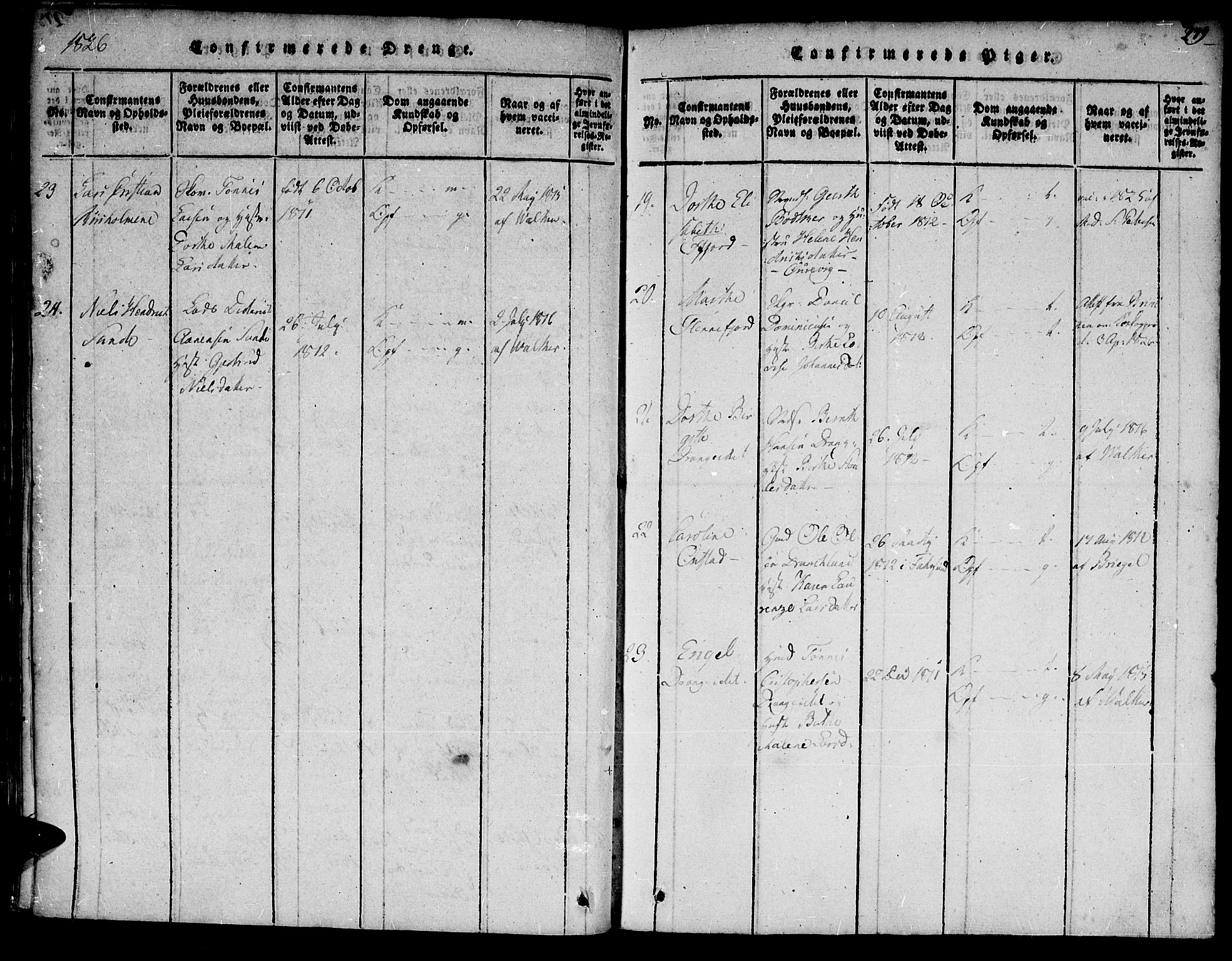 Flekkefjord sokneprestkontor, SAK/1111-0012/F/Fa/Fac/L0002: Parish register (official) no. A 2, 1815-1826, p. 279