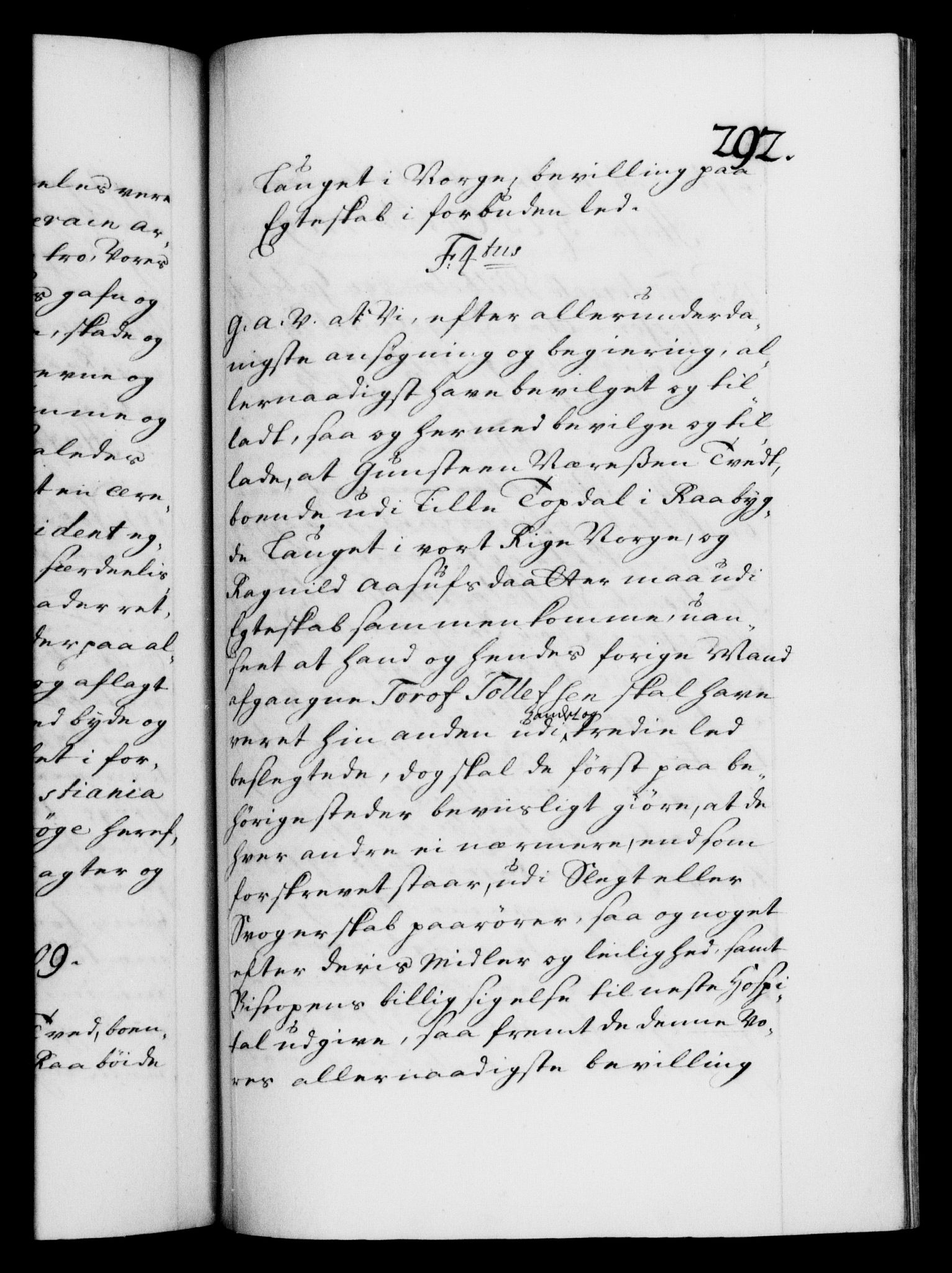 Danske Kanselli 1572-1799, AV/RA-EA-3023/F/Fc/Fca/Fcaa/L0020: Norske registre, 1708-1711, p. 292a