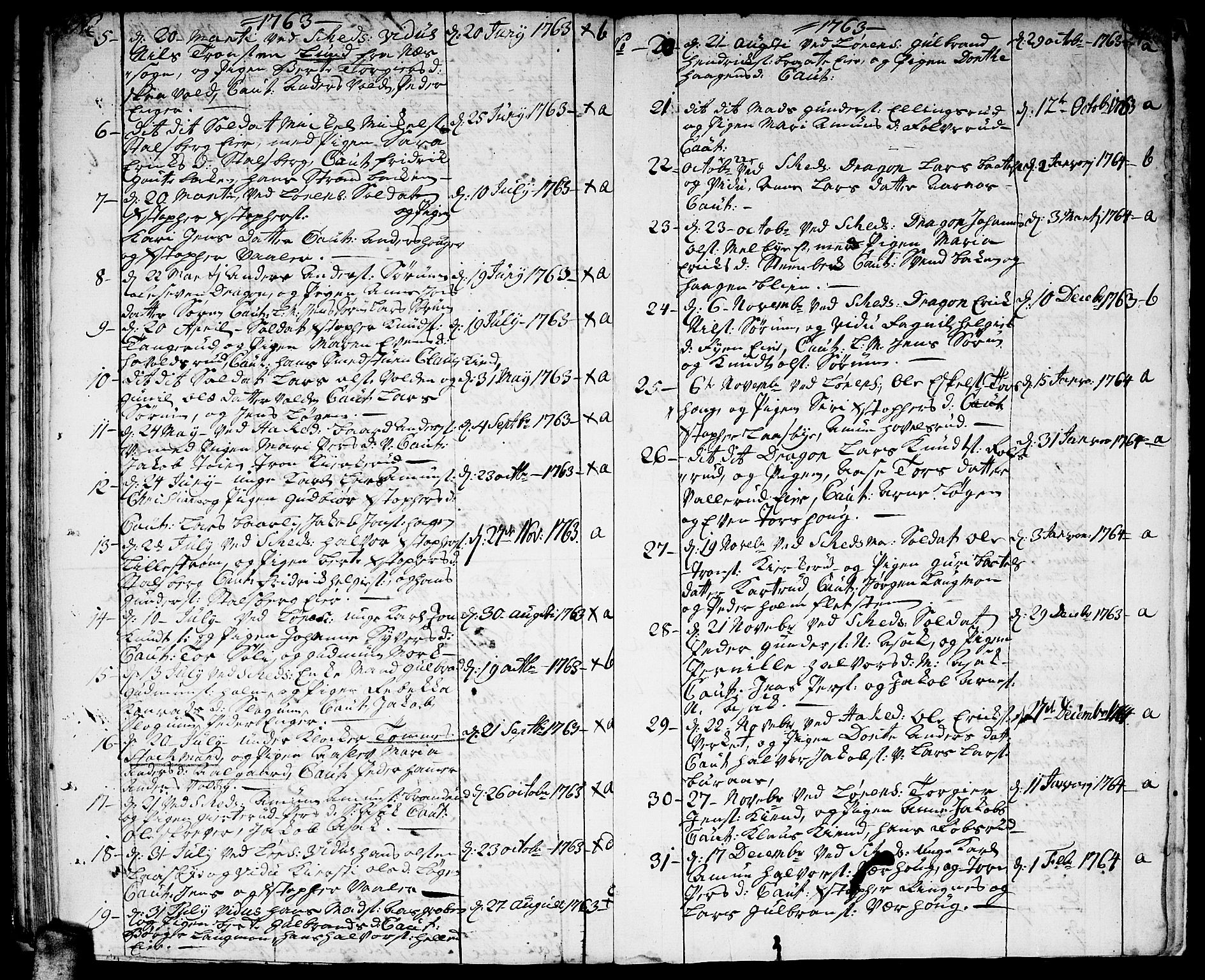 Skedsmo prestekontor Kirkebøker, SAO/A-10033a/F/Fa/L0004: Parish register (official) no. I 4, 1737-1768, p. 45