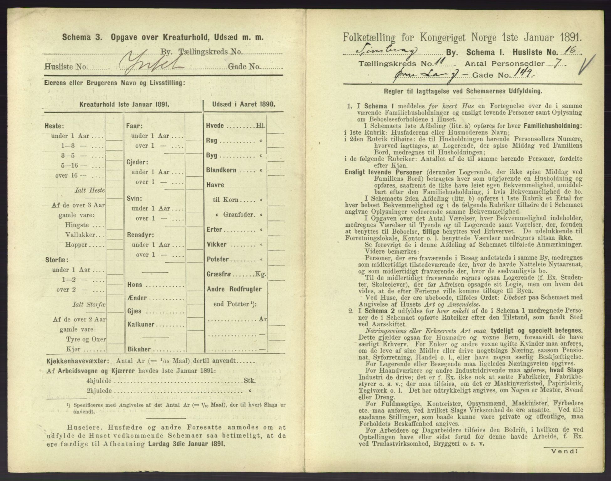 RA, 1891 census for 0705 Tønsberg, 1891, p. 460