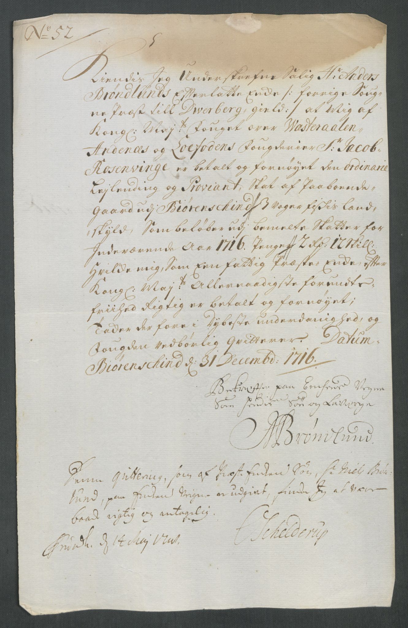 Rentekammeret inntil 1814, Reviderte regnskaper, Fogderegnskap, AV/RA-EA-4092/R67/L4682: Fogderegnskap Vesterålen, Andenes og Lofoten, 1716, p. 266