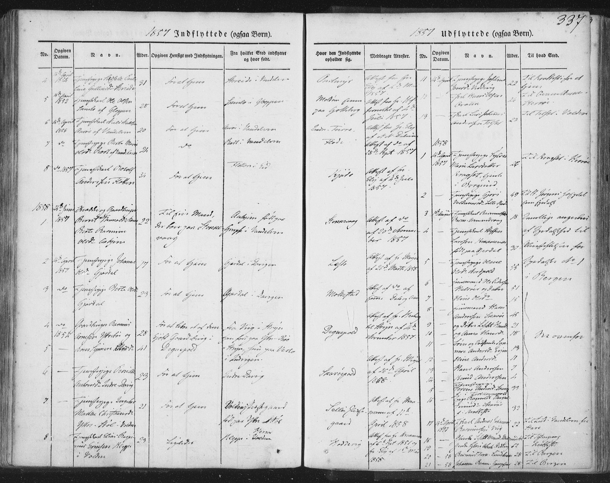 Selje sokneprestembete, AV/SAB-A-99938/H/Ha/Haa/Haaa: Parish register (official) no. A 10, 1844-1858, p. 337