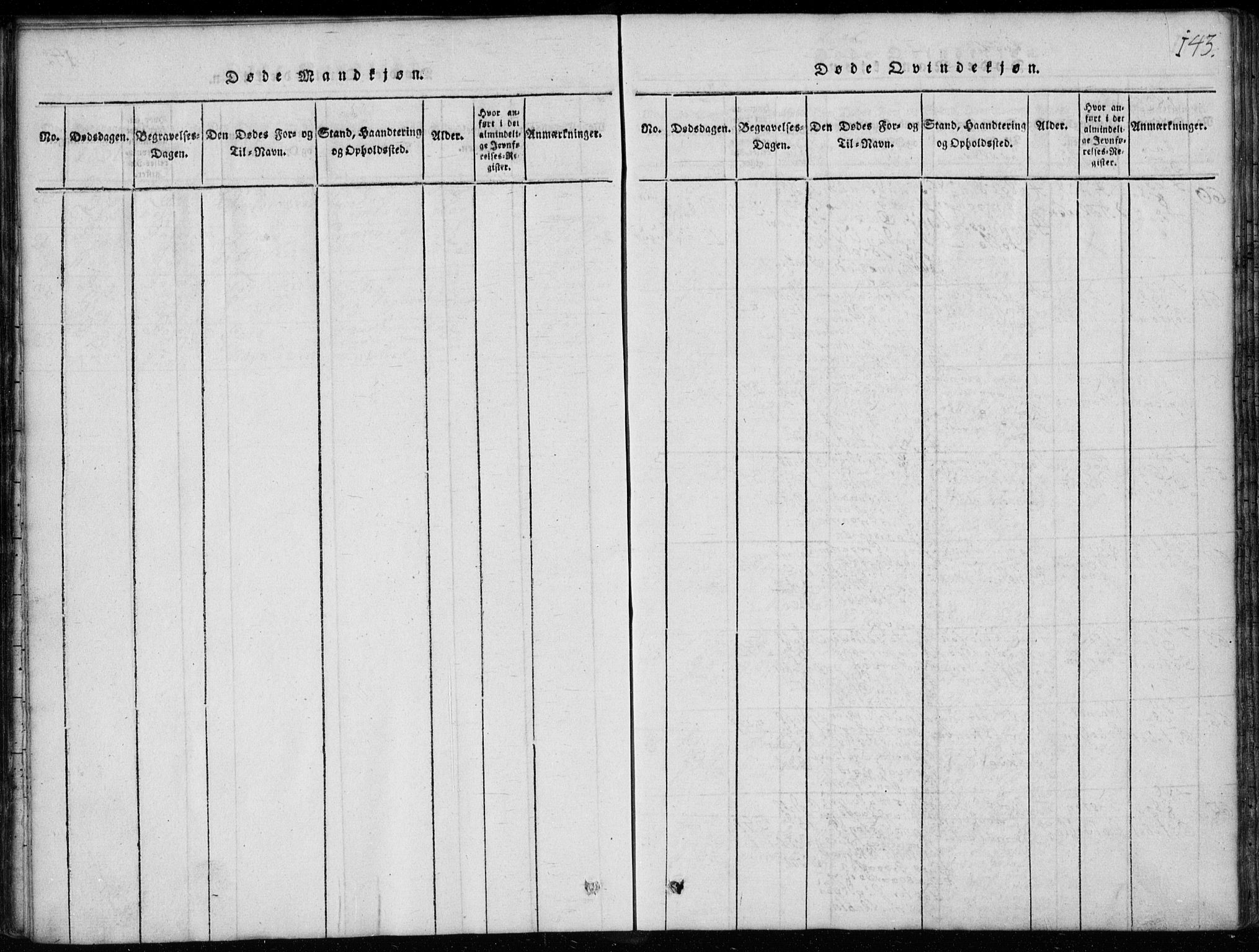 Rollag kirkebøker, SAKO/A-240/G/Ga/L0001: Parish register (copy) no. I 1, 1814-1831, p. 143