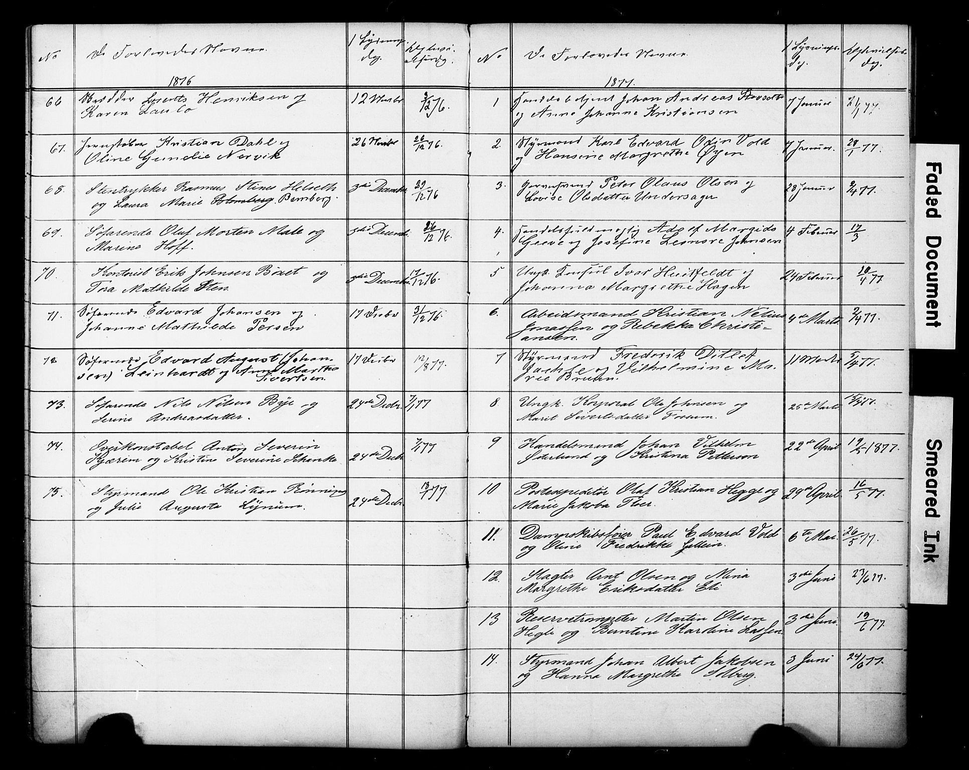 Ministerialprotokoller, klokkerbøker og fødselsregistre - Sør-Trøndelag, SAT/A-1456/601/L0059: Banns register no. 601A27, 1870-1911