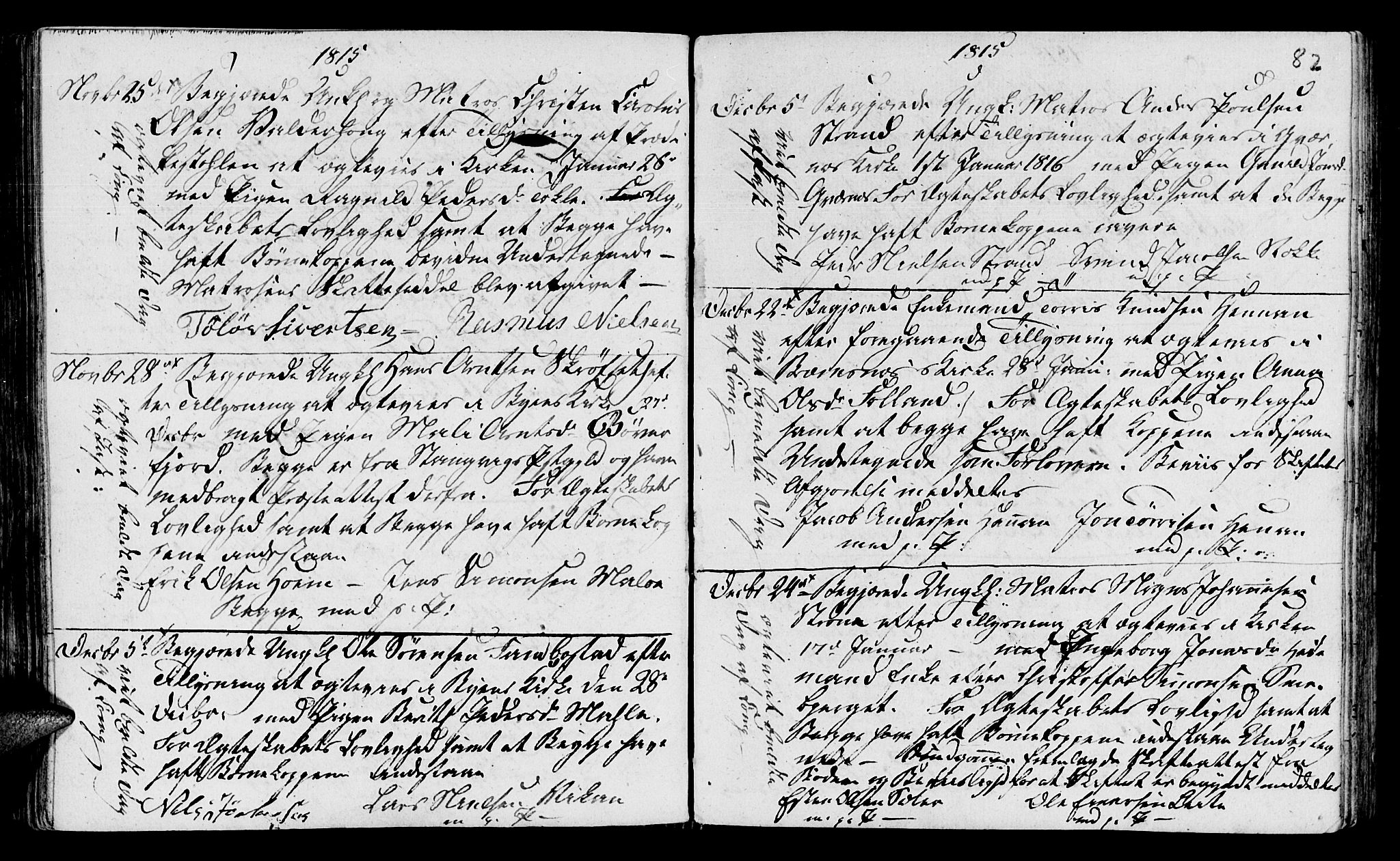 Ministerialprotokoller, klokkerbøker og fødselsregistre - Møre og Romsdal, AV/SAT-A-1454/568/L0795: Parish register (official) no. 568A04, 1802-1845, p. 82