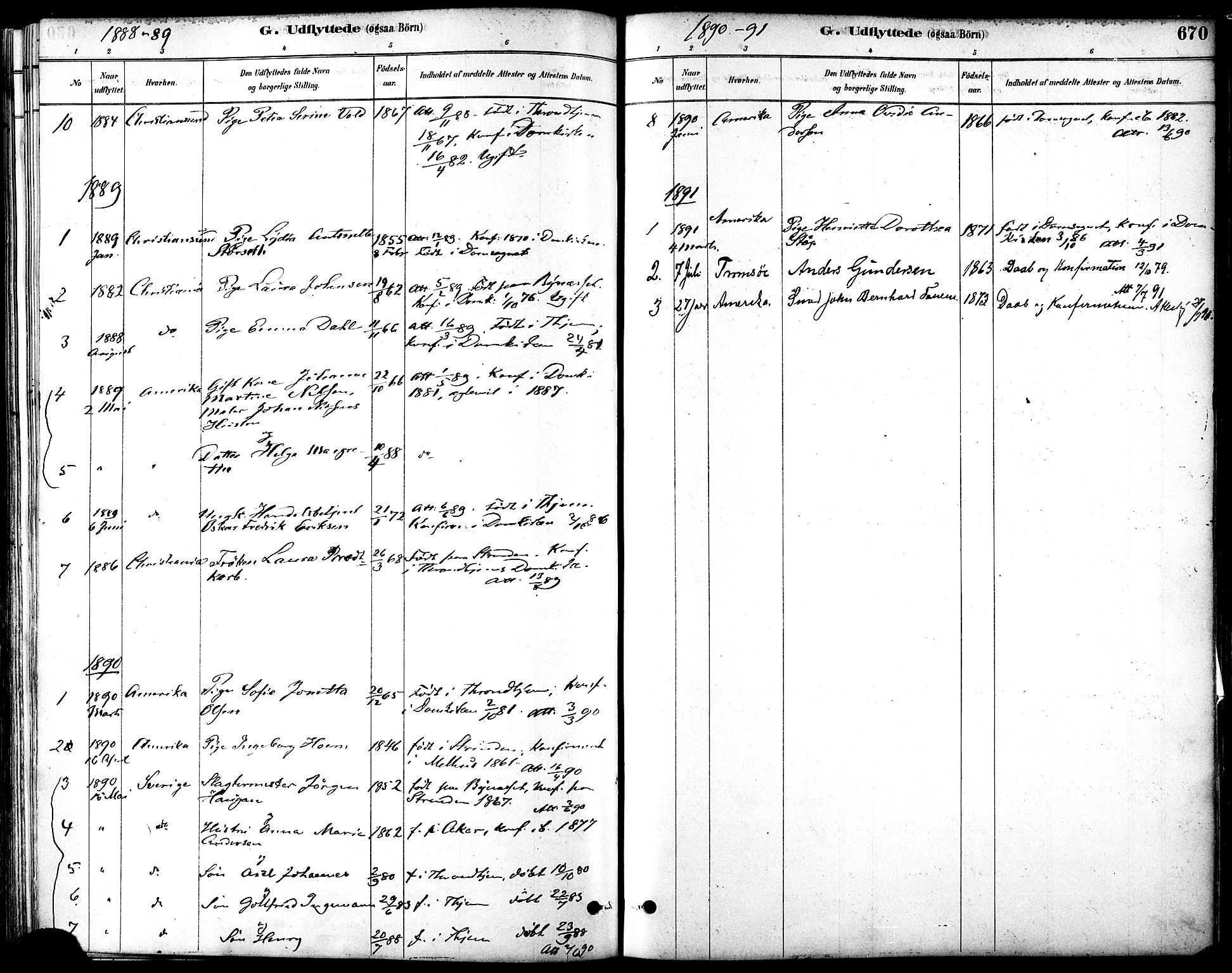 Ministerialprotokoller, klokkerbøker og fødselsregistre - Sør-Trøndelag, SAT/A-1456/601/L0058: Parish register (official) no. 601A26, 1877-1891, p. 670