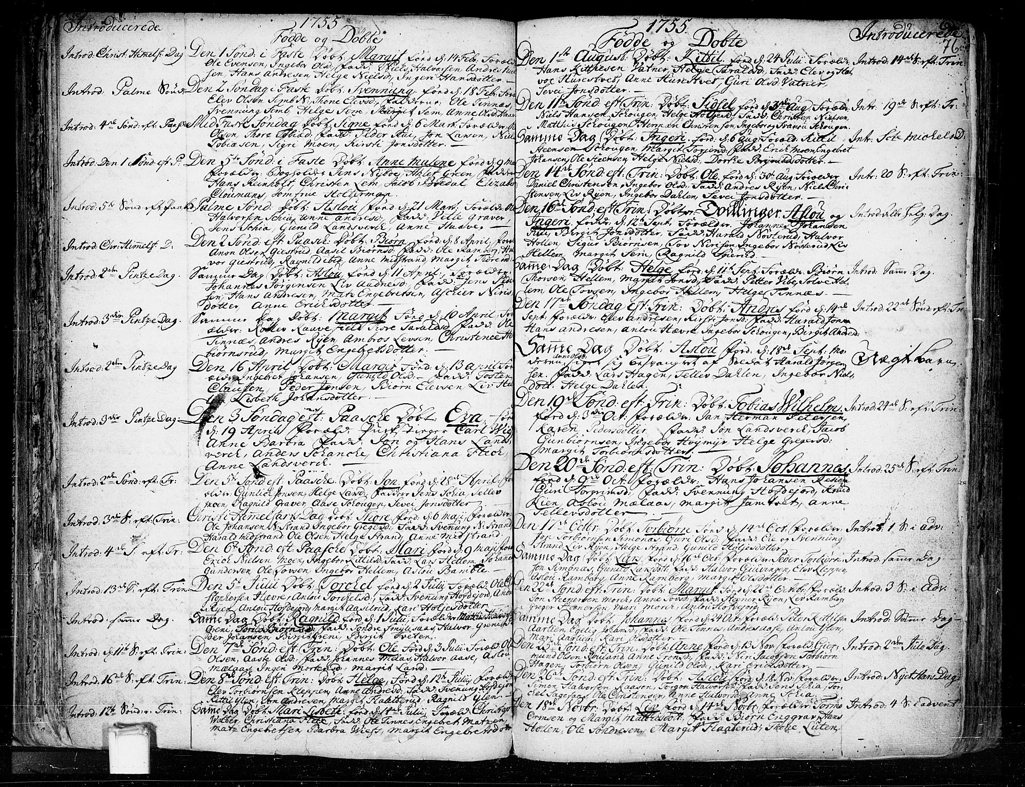 Heddal kirkebøker, SAKO/A-268/F/Fa/L0003: Parish register (official) no. I 3, 1723-1783, p. 76