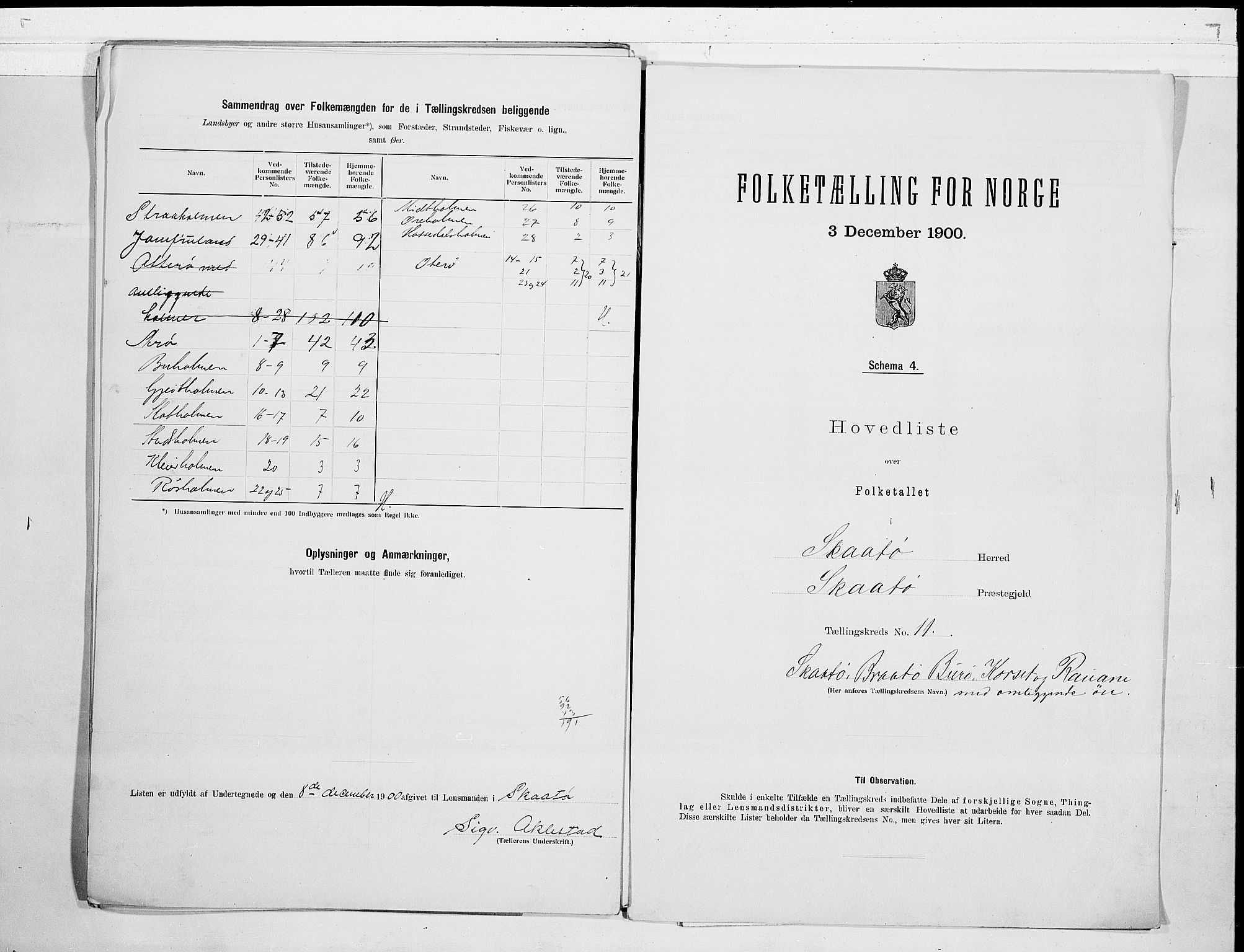 SAKO, 1900 census for Skåtøy, 1900, p. 24