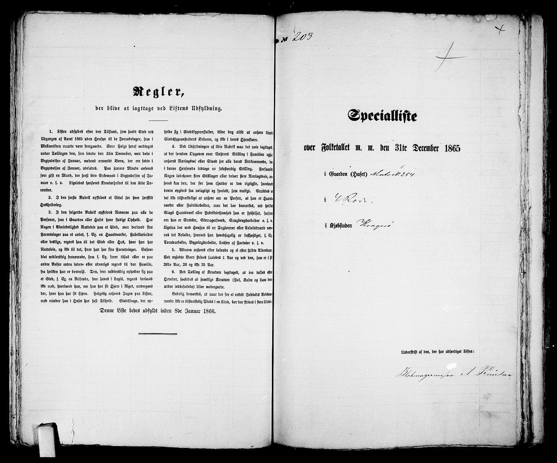 RA, 1865 census for Kragerø/Kragerø, 1865, p. 416