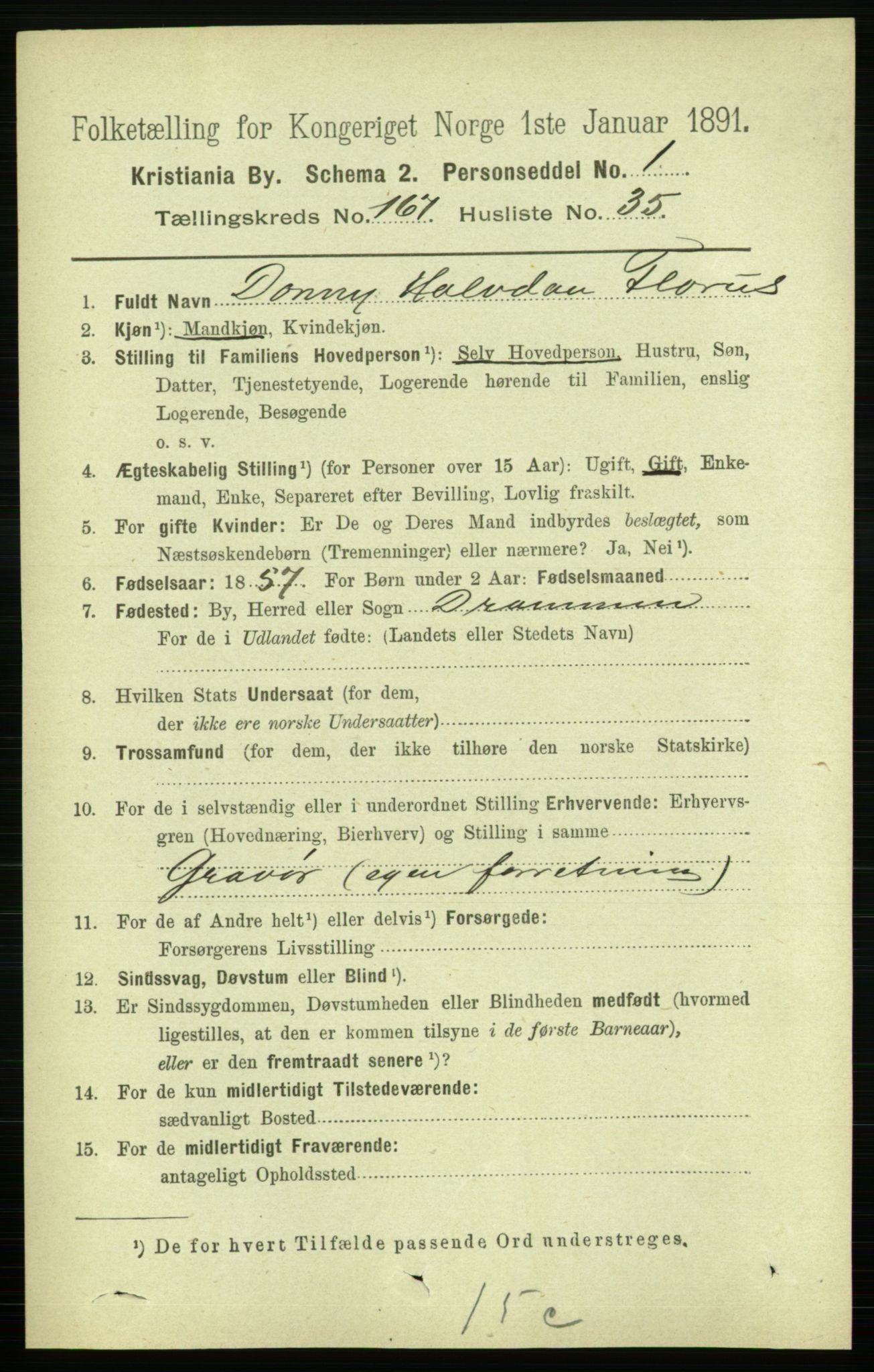 RA, 1891 census for 0301 Kristiania, 1891, p. 98021