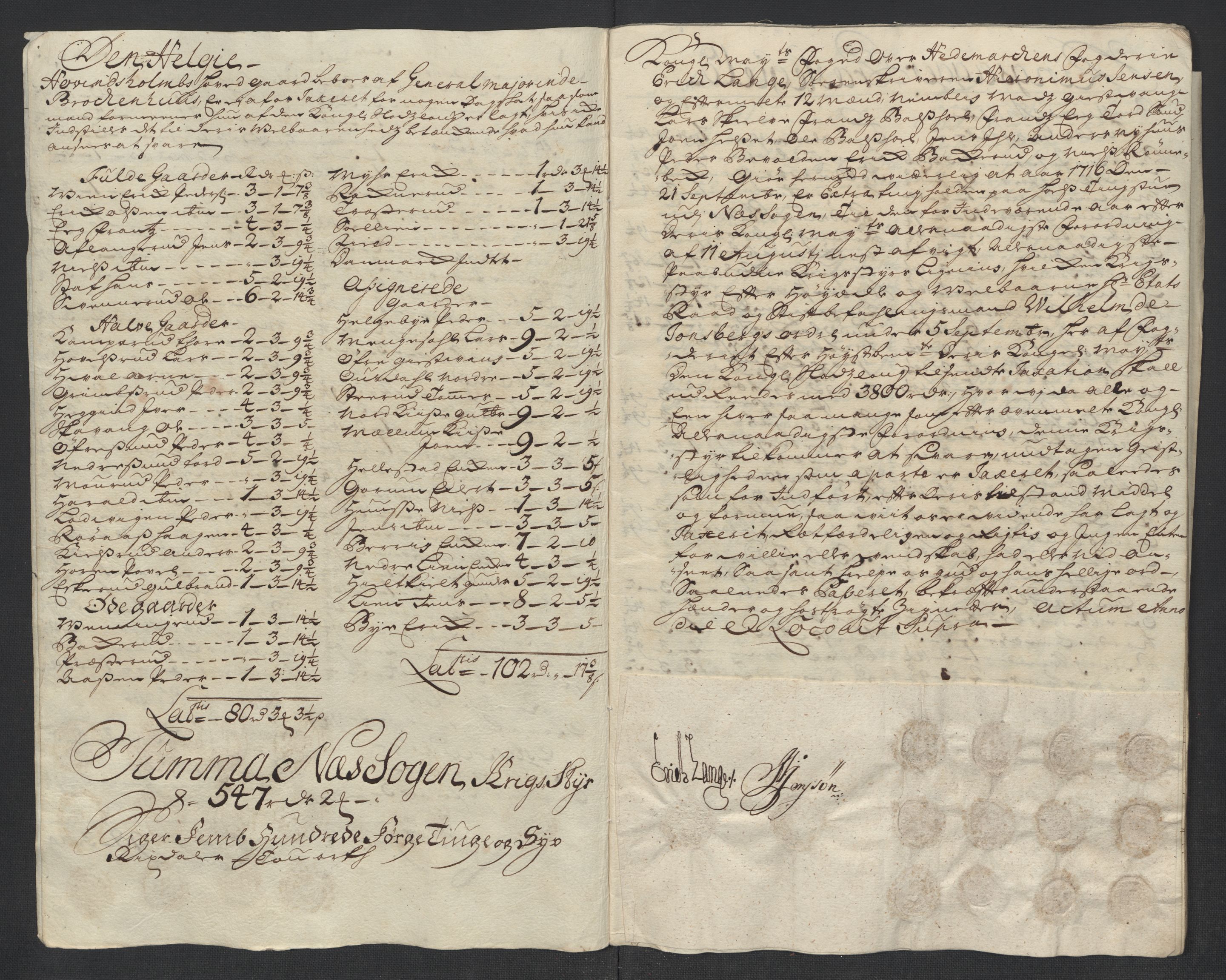 Rentekammeret inntil 1814, Reviderte regnskaper, Fogderegnskap, RA/EA-4092/R16/L1055: Fogderegnskap Hedmark, 1716, p. 163