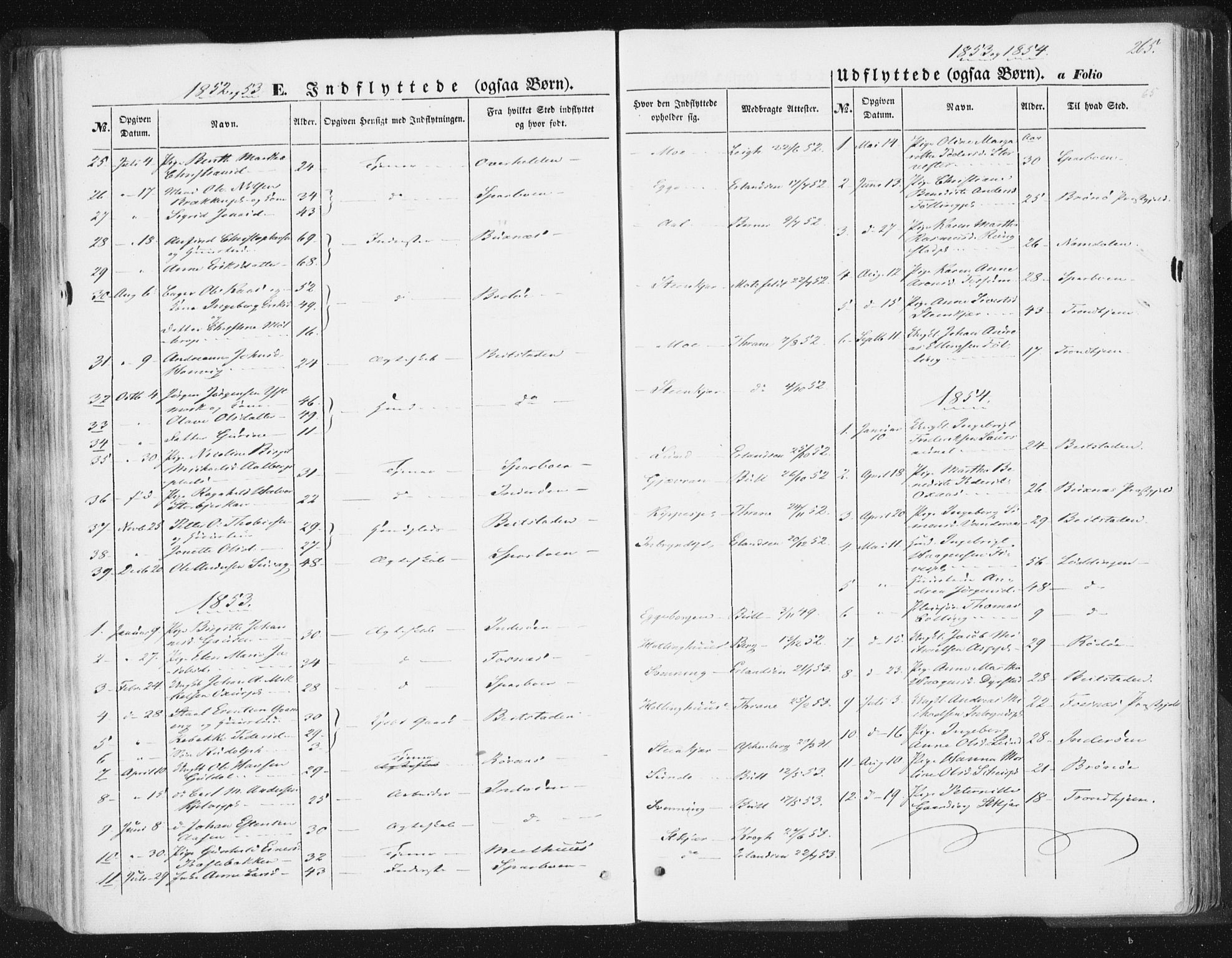 Ministerialprotokoller, klokkerbøker og fødselsregistre - Nord-Trøndelag, SAT/A-1458/746/L0446: Parish register (official) no. 746A05, 1846-1859, p. 265