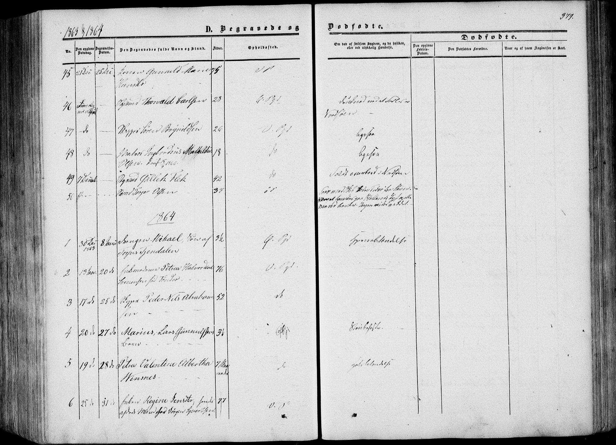 Porsgrunn kirkebøker , SAKO/A-104/F/Fa/L0007: Parish register (official) no. 7, 1858-1877, p. 379