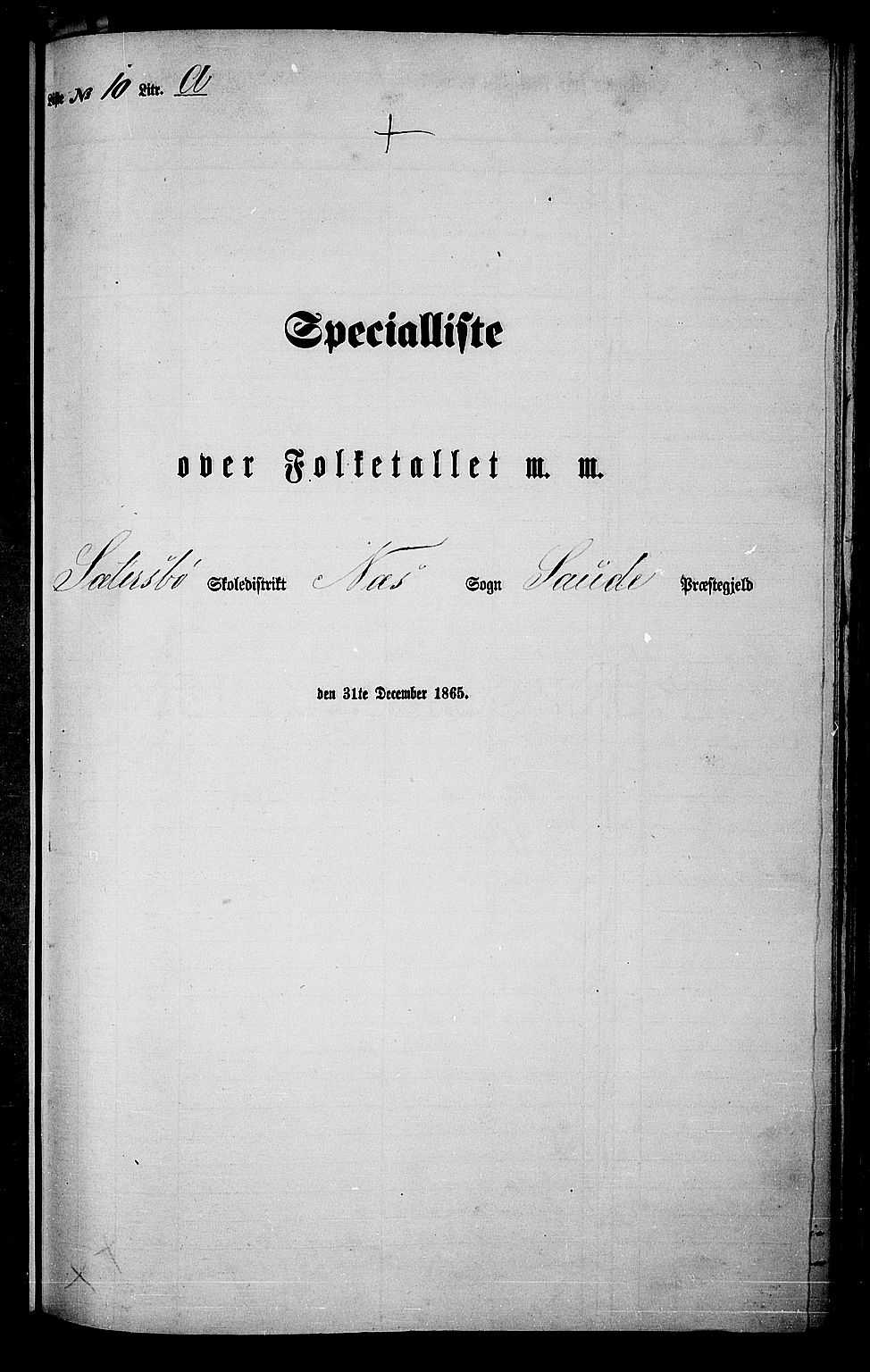 RA, 1865 census for Sauherad, 1865, p. 133