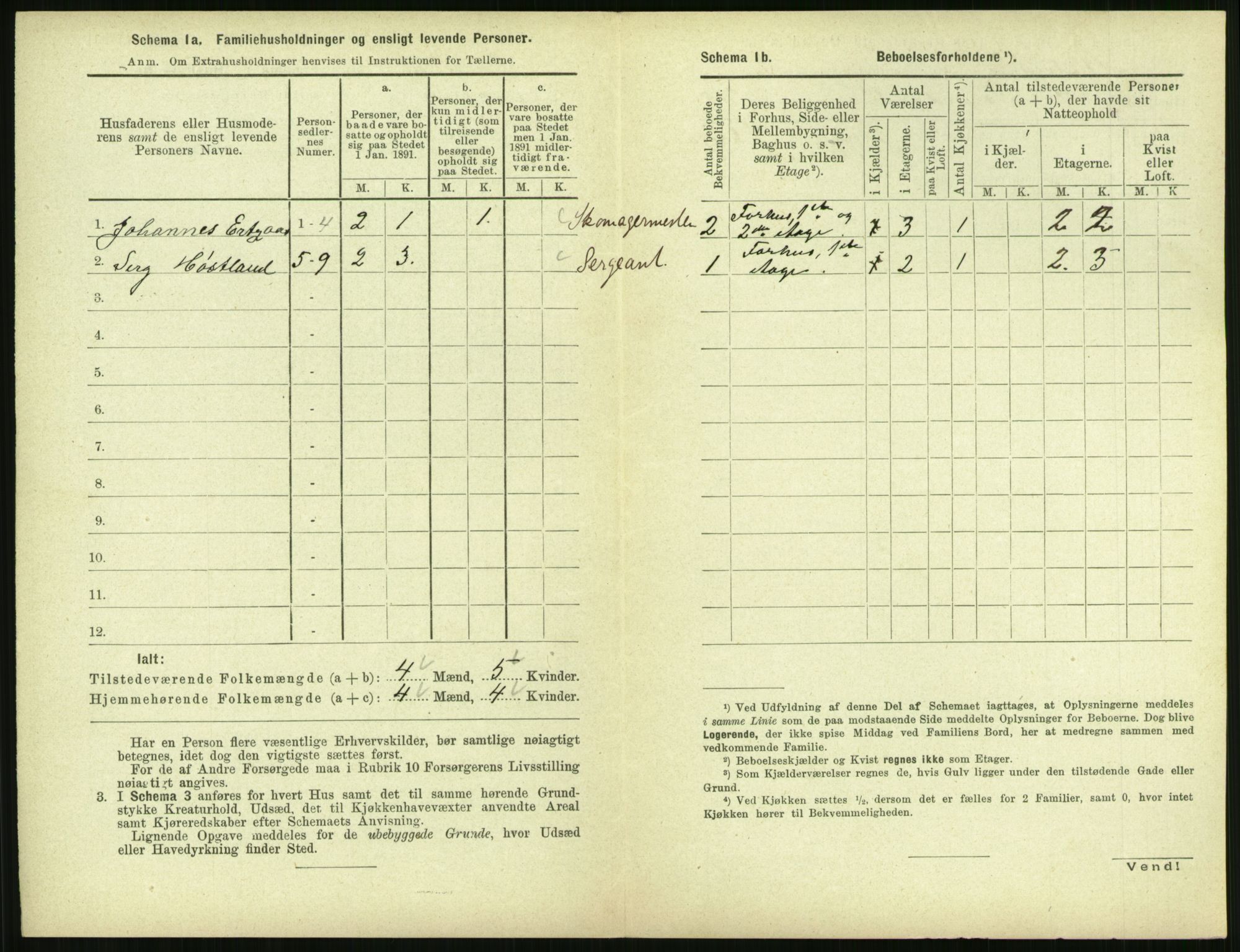 RA, 1891 census for 1702 Steinkjer, 1891, p. 351