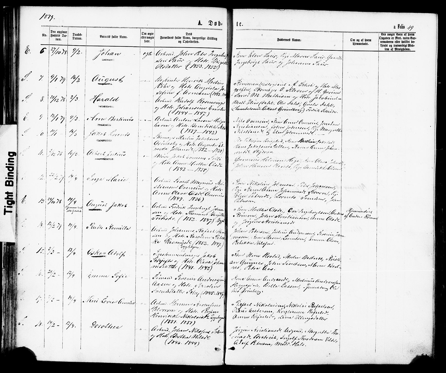 Ministerialprotokoller, klokkerbøker og fødselsregistre - Nord-Trøndelag, AV/SAT-A-1458/739/L0370: Parish register (official) no. 739A02, 1868-1881, p. 49