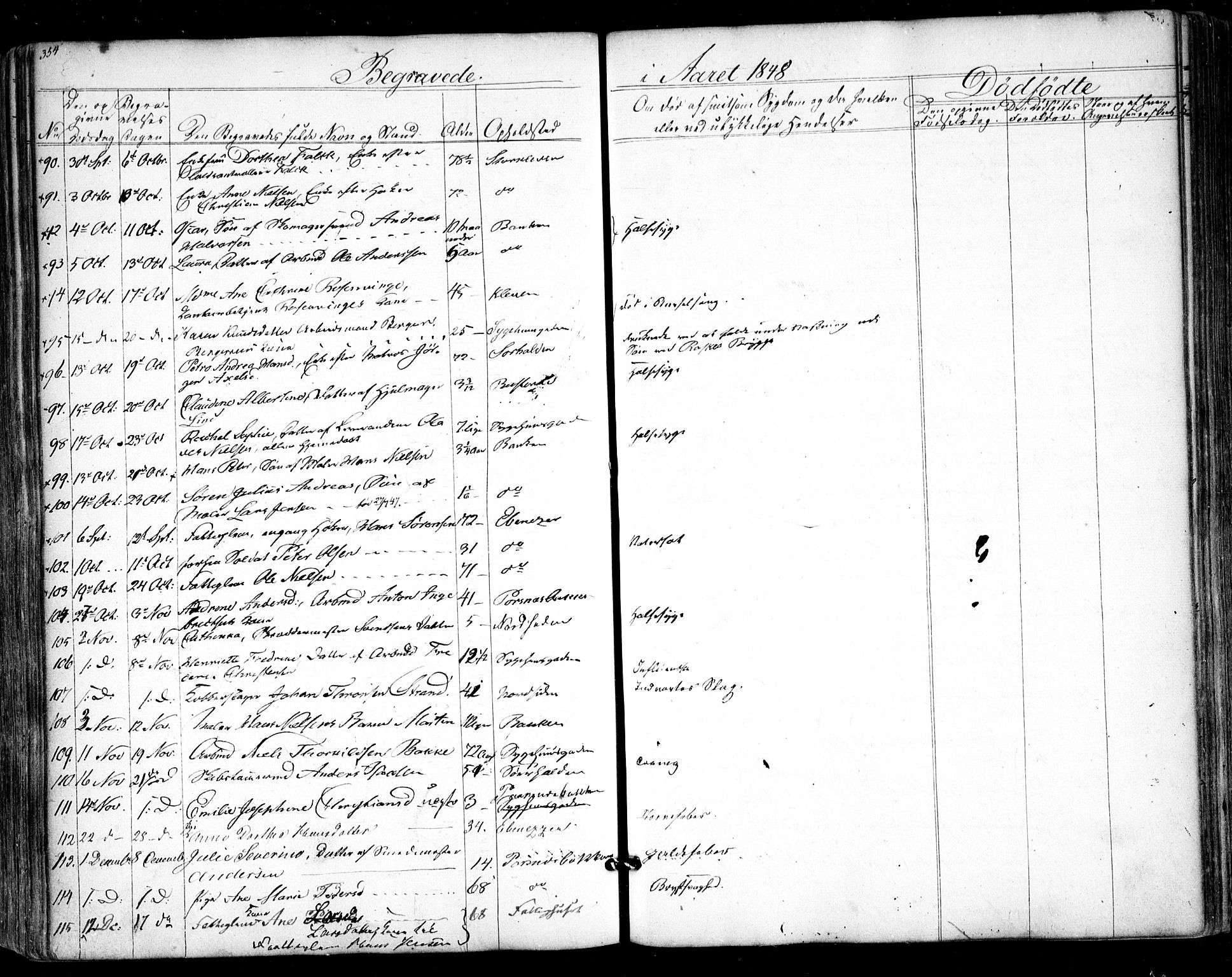 Halden prestekontor Kirkebøker, AV/SAO-A-10909/F/Fa/L0006: Parish register (official) no. I 6, 1845-1856, p. 354