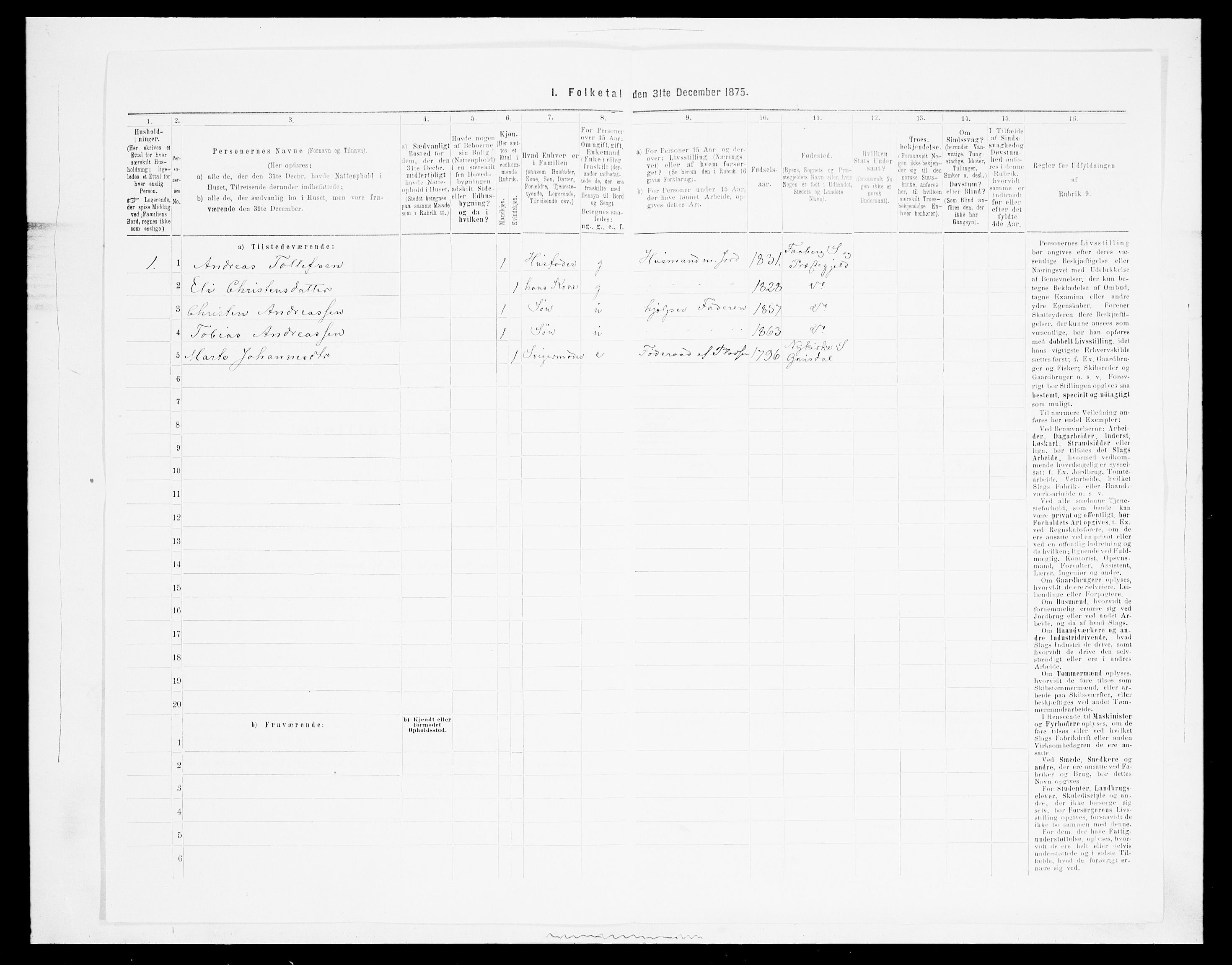 SAH, 1875 census for 0524L Fåberg/Fåberg og Lillehammer, 1875, p. 1117