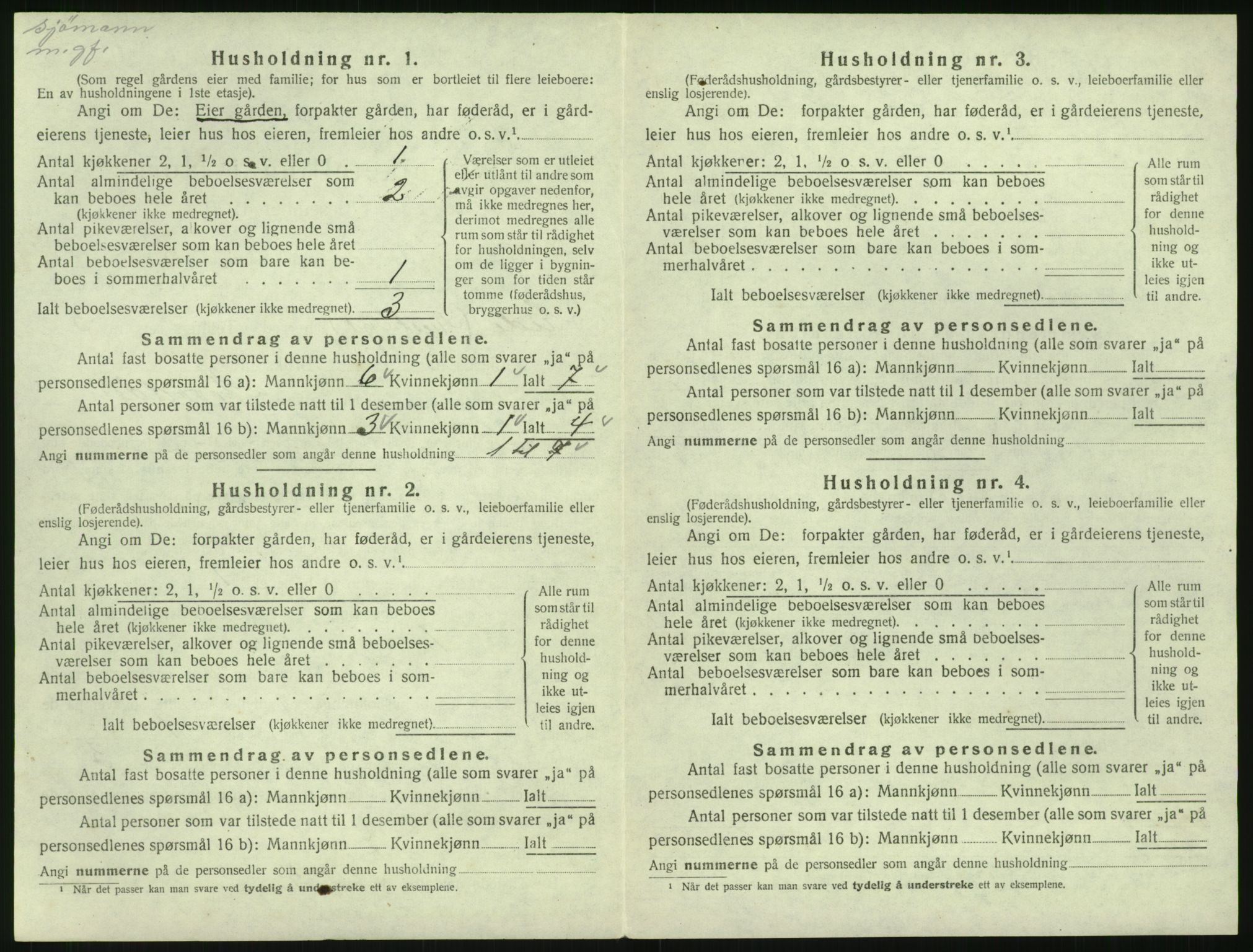 SAK, 1920 census for Eide, 1920, p. 175