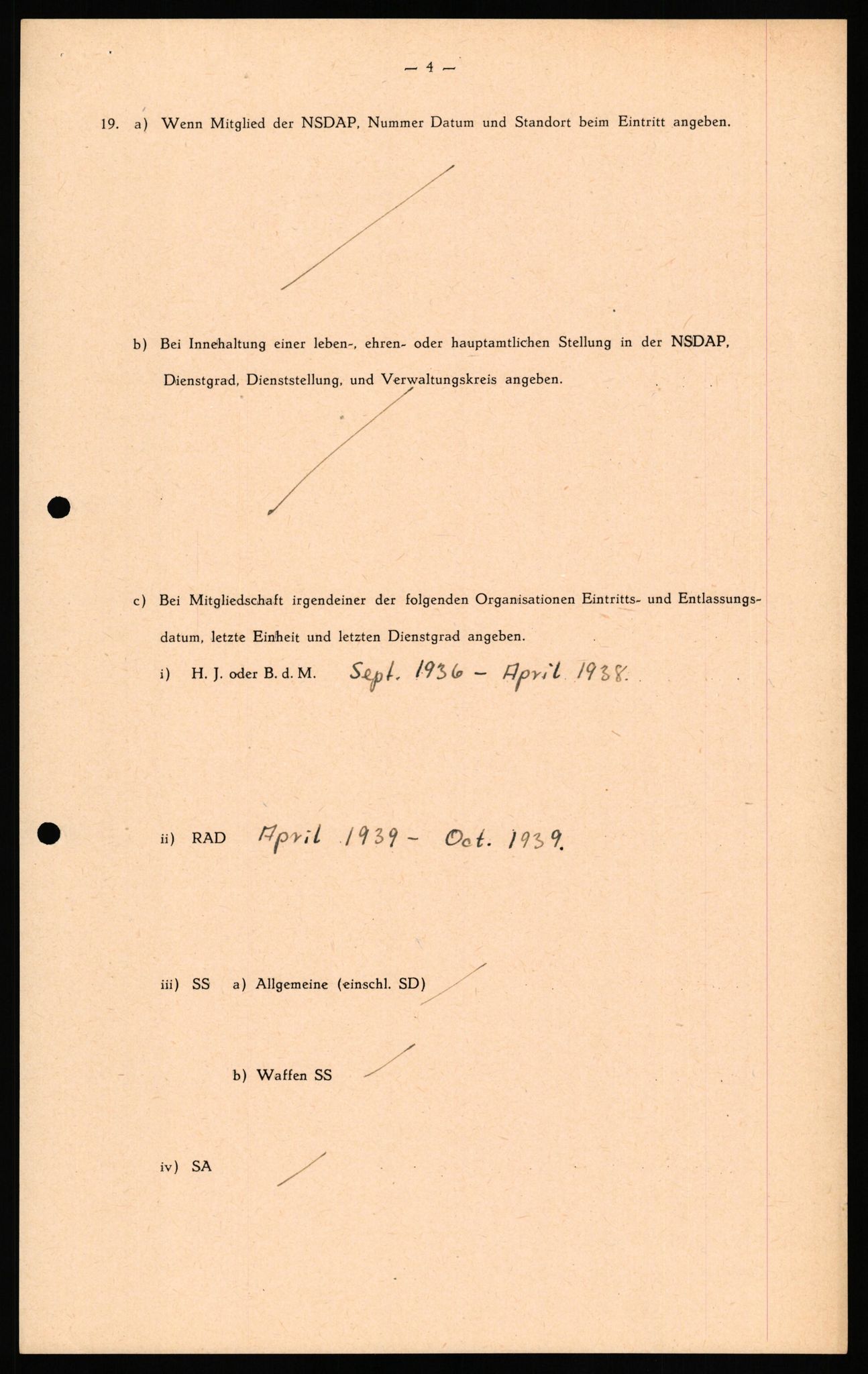 Forsvaret, Forsvarets overkommando II, AV/RA-RAFA-3915/D/Db/L0033: CI Questionaires. Tyske okkupasjonsstyrker i Norge. Tyskere., 1945-1946, p. 21