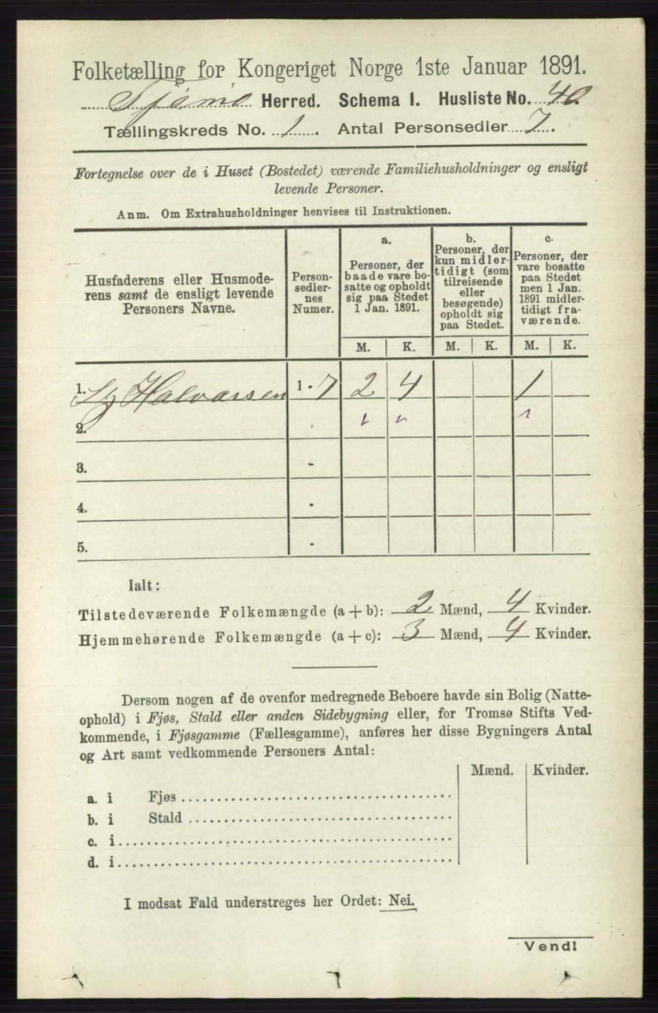 RA, 1891 census for 0723 Tjøme, 1891, p. 67