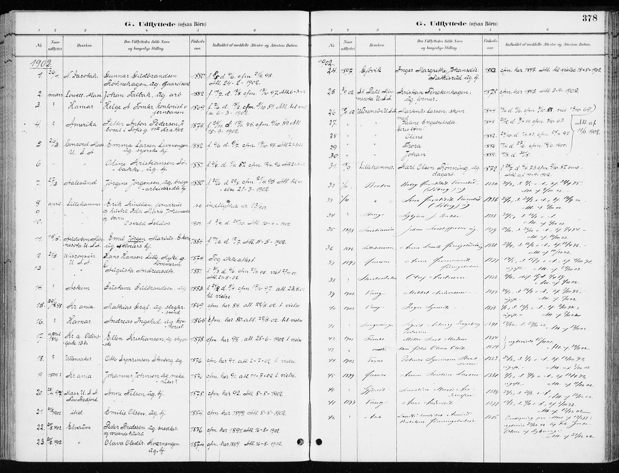 Løten prestekontor, SAH/PREST-022/K/Ka/L0010: Parish register (official) no. 10, 1892-1907, p. 378
