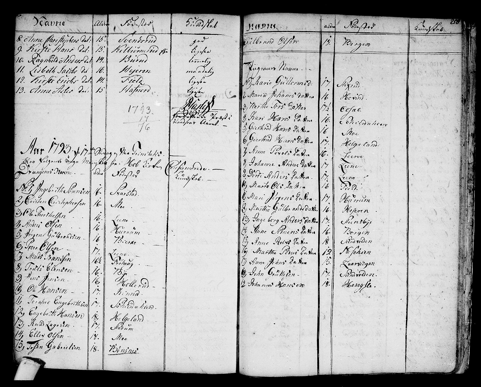 Hole kirkebøker, SAKO/A-228/F/Fa/L0002: Parish register (official) no. I 2, 1766-1814, p. 258