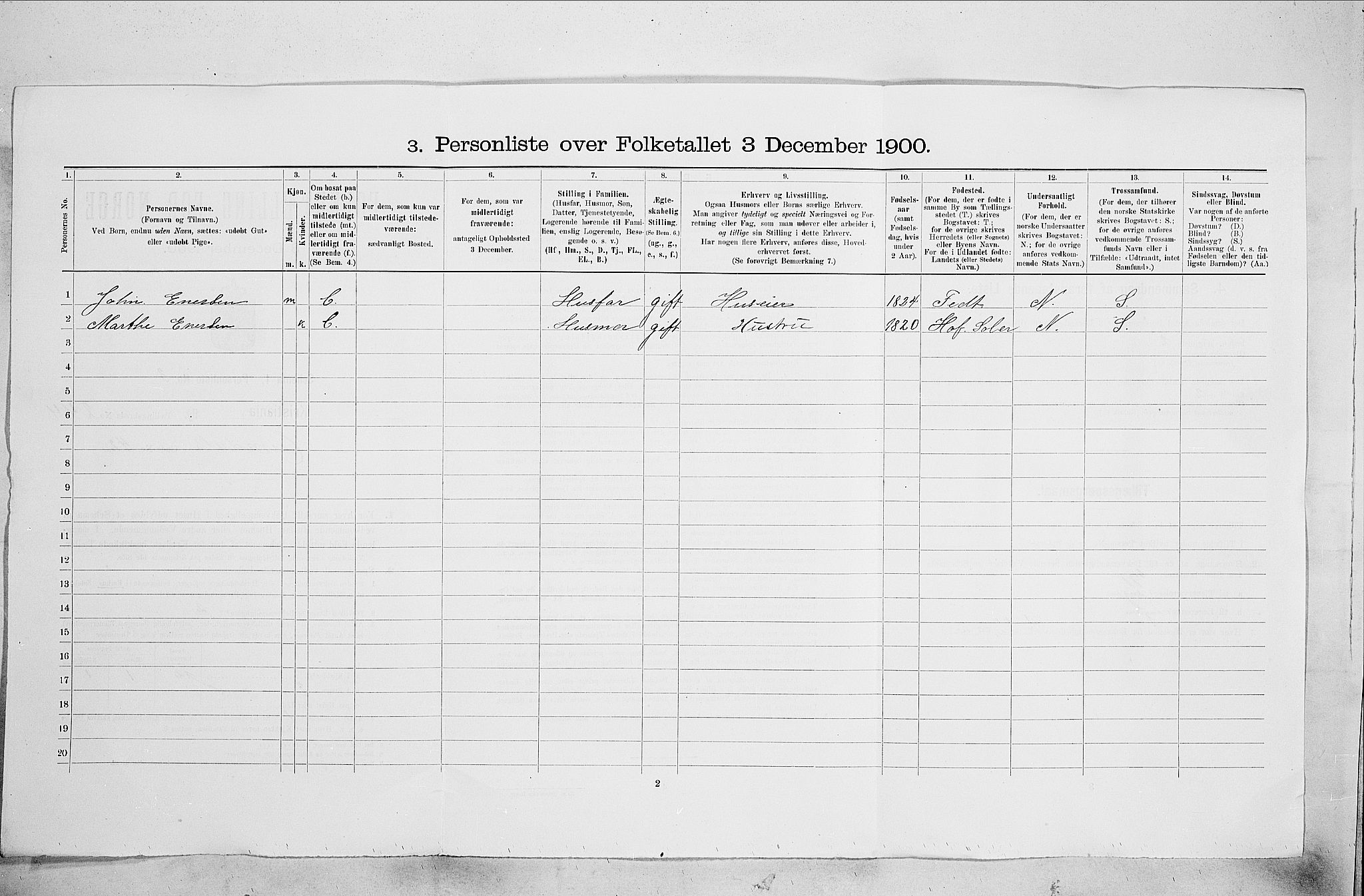 SAO, 1900 census for Kristiania, 1900, p. 35309