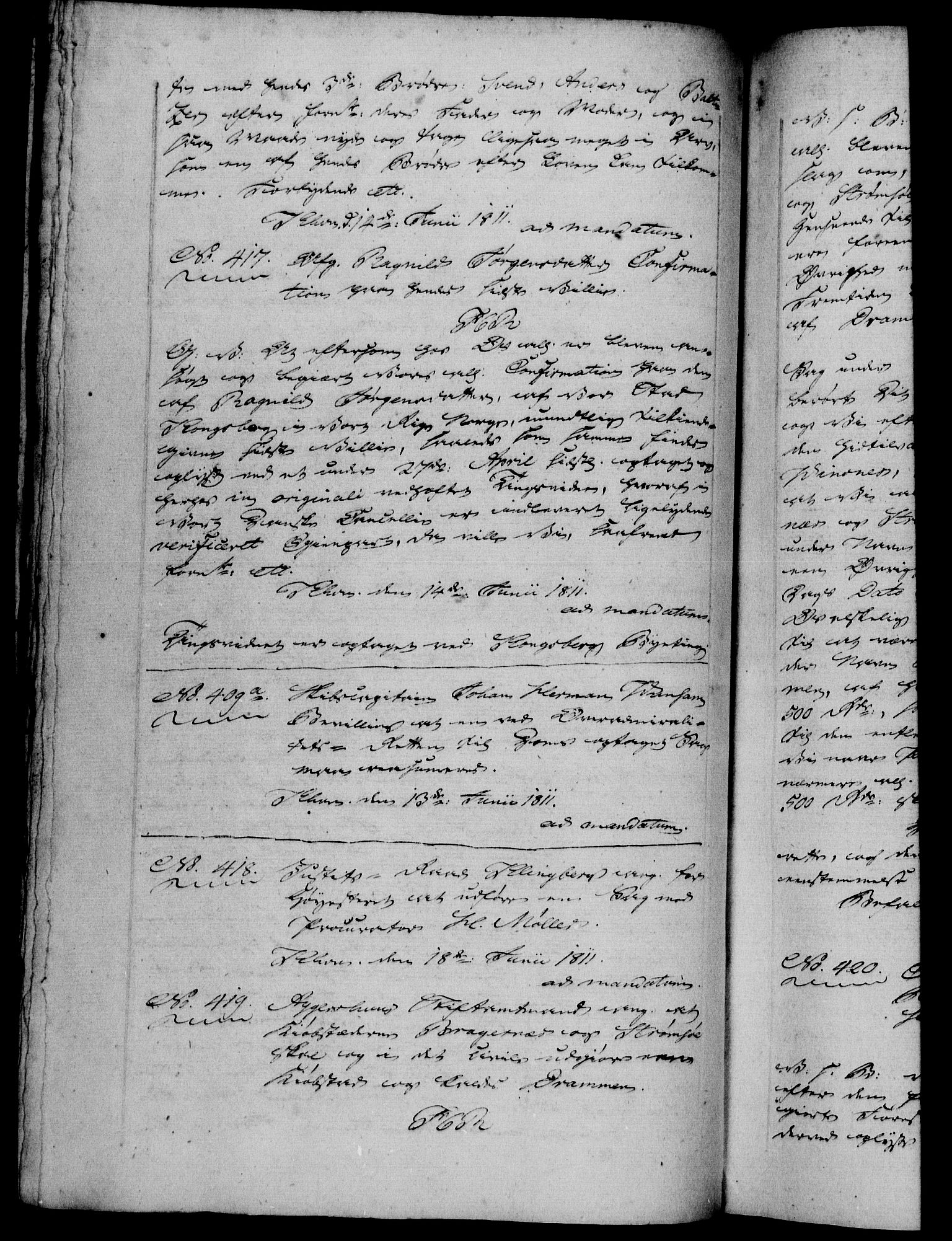 Danske Kanselli 1800-1814, AV/RA-EA-3024/H/Hf/Hfb/Hfba/L0005: Registranter, 1811-1814, p. 56b