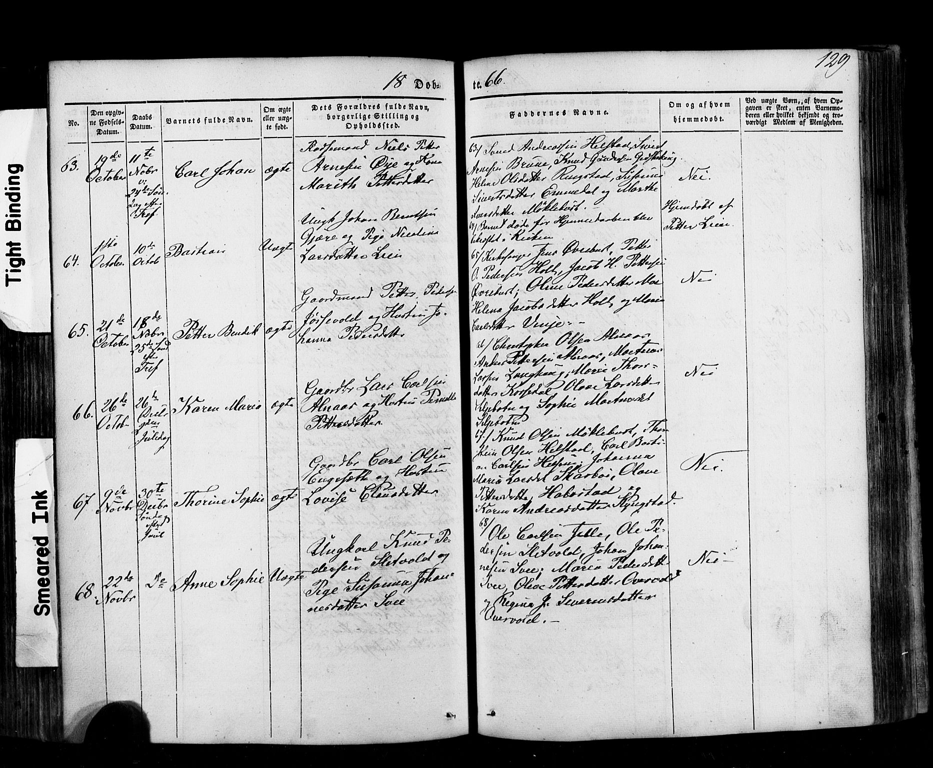 Ministerialprotokoller, klokkerbøker og fødselsregistre - Møre og Romsdal, AV/SAT-A-1454/520/L0275: Parish register (official) no. 520A05, 1844-1881, p. 129