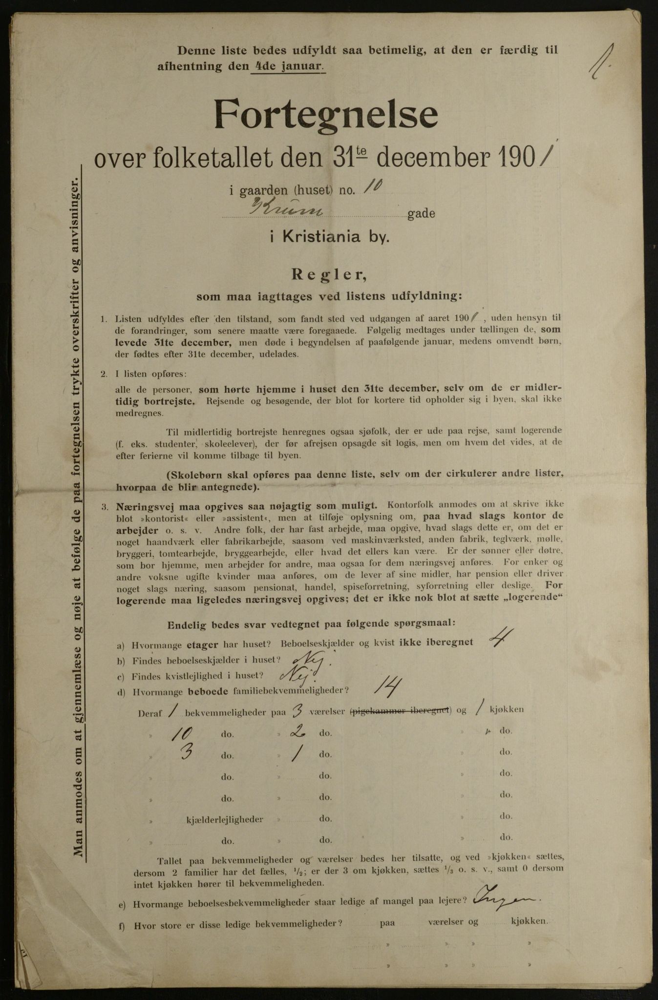 OBA, Municipal Census 1901 for Kristiania, 1901, p. 8425