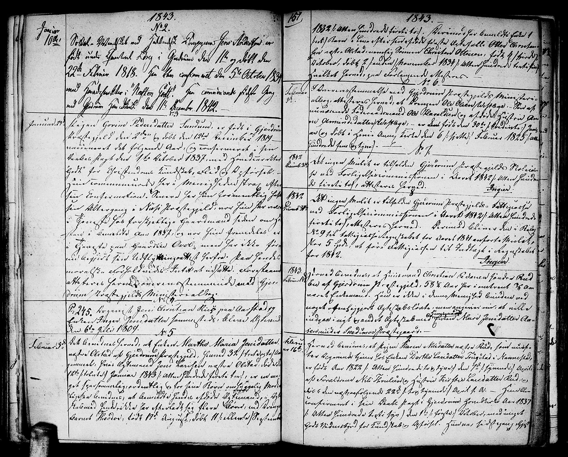 Gjerdrum prestekontor Kirkebøker, AV/SAO-A-10412b/F/Fa/L0003: Parish register (official) no. I 3, 1798-1815, p. 151