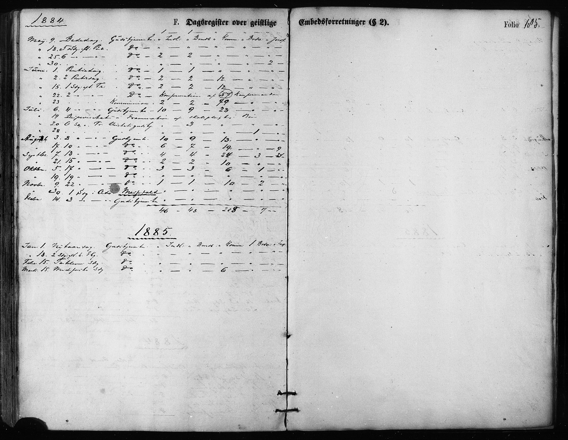 Balsfjord sokneprestembete, AV/SATØ-S-1303/G/Ga/L0002kirke: Parish register (official) no. 2, 1871-1886, p. 185