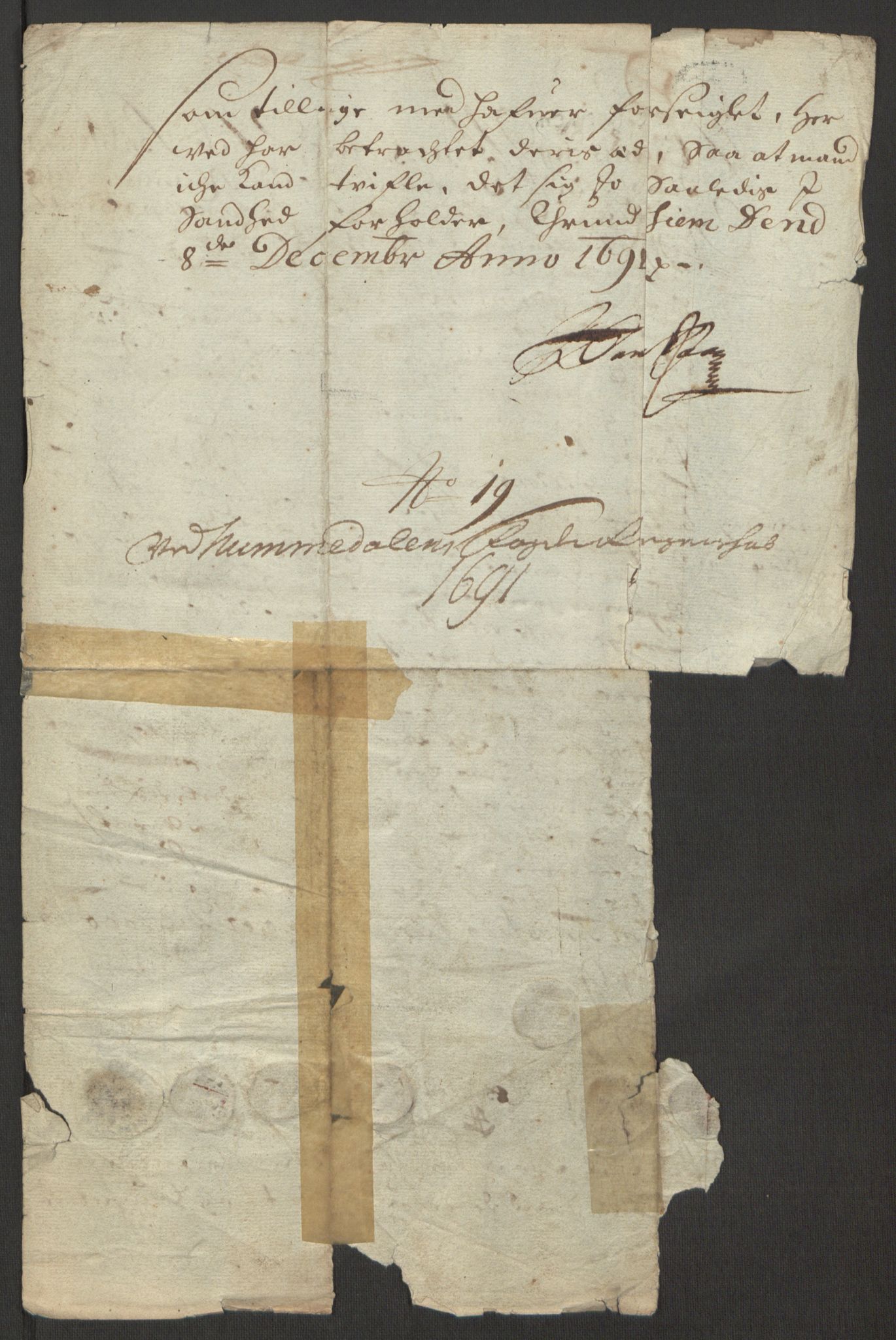 Rentekammeret inntil 1814, Reviderte regnskaper, Fogderegnskap, RA/EA-4092/R64/L4423: Fogderegnskap Namdal, 1690-1691, p. 375