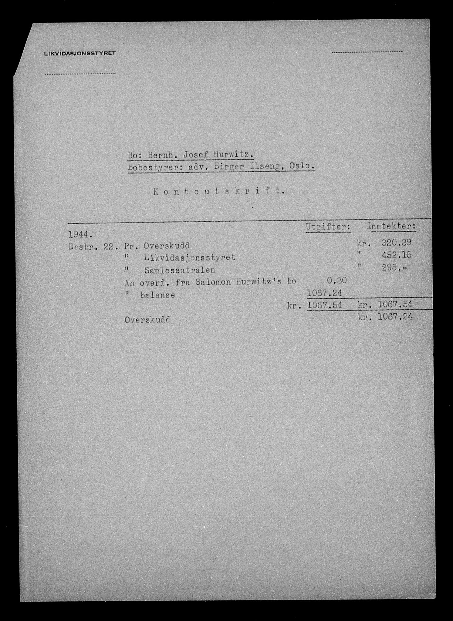 Justisdepartementet, Tilbakeføringskontoret for inndratte formuer, AV/RA-S-1564/H/Hc/Hcc/L0944: --, 1945-1947, p. 436