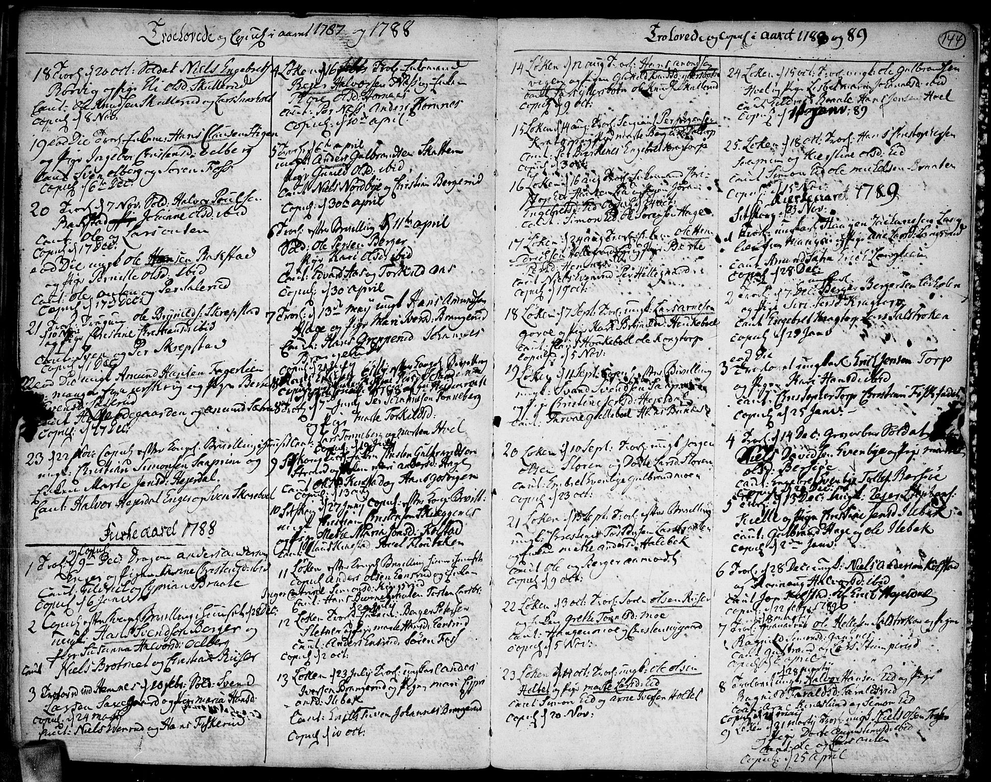 Høland prestekontor Kirkebøker, SAO/A-10346a/F/Fa/L0005: Parish register (official) no. I 5, 1780-1793, p. 144