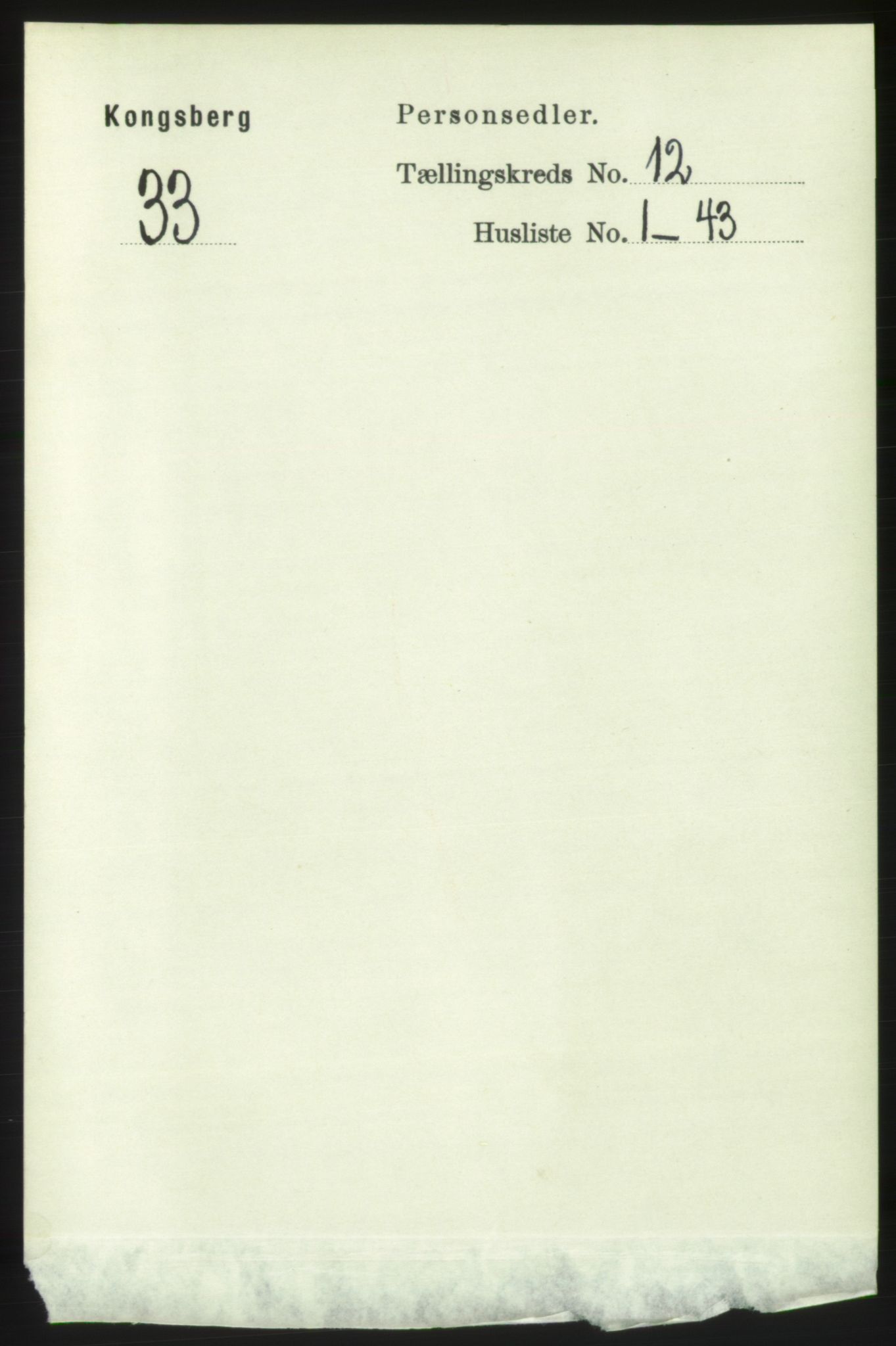 RA, 1891 census for 0604 Kongsberg, 1891, p. 6941