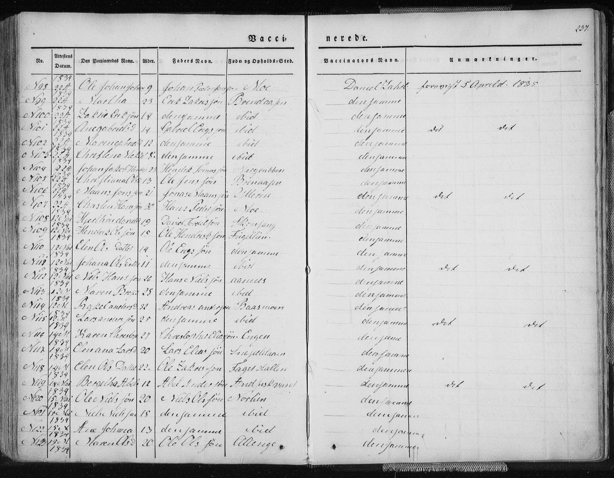 Ministerialprotokoller, klokkerbøker og fødselsregistre - Nordland, AV/SAT-A-1459/827/L0390: Parish register (official) no. 827A02, 1826-1841, p. 237