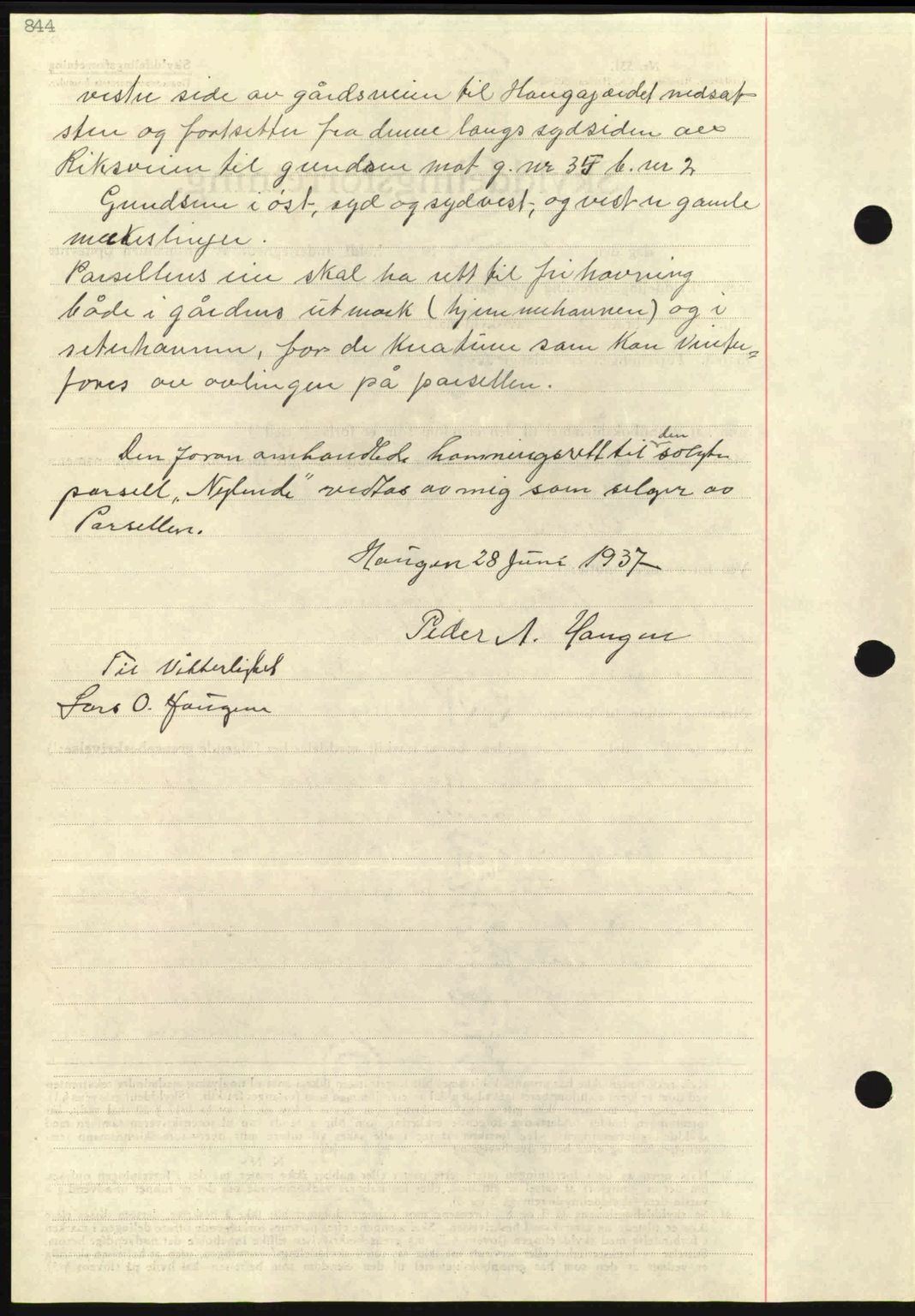 Nordmøre sorenskriveri, AV/SAT-A-4132/1/2/2Ca: Mortgage book no. A81, 1937-1937, Diary no: : 1688/1937